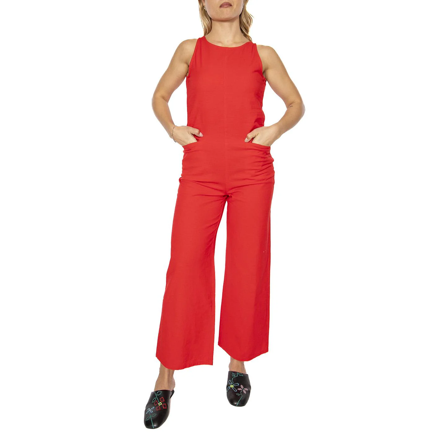 Fiery Red Adriana Jumpsuit