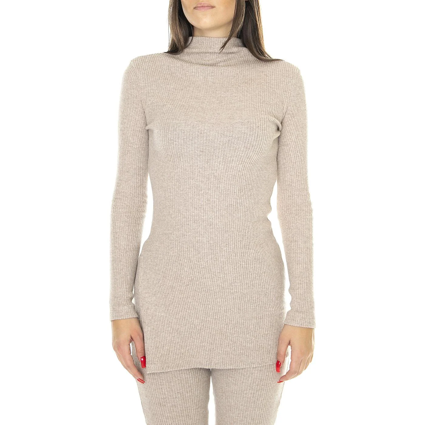 Taupe Ivy Knitted Top - Image 2