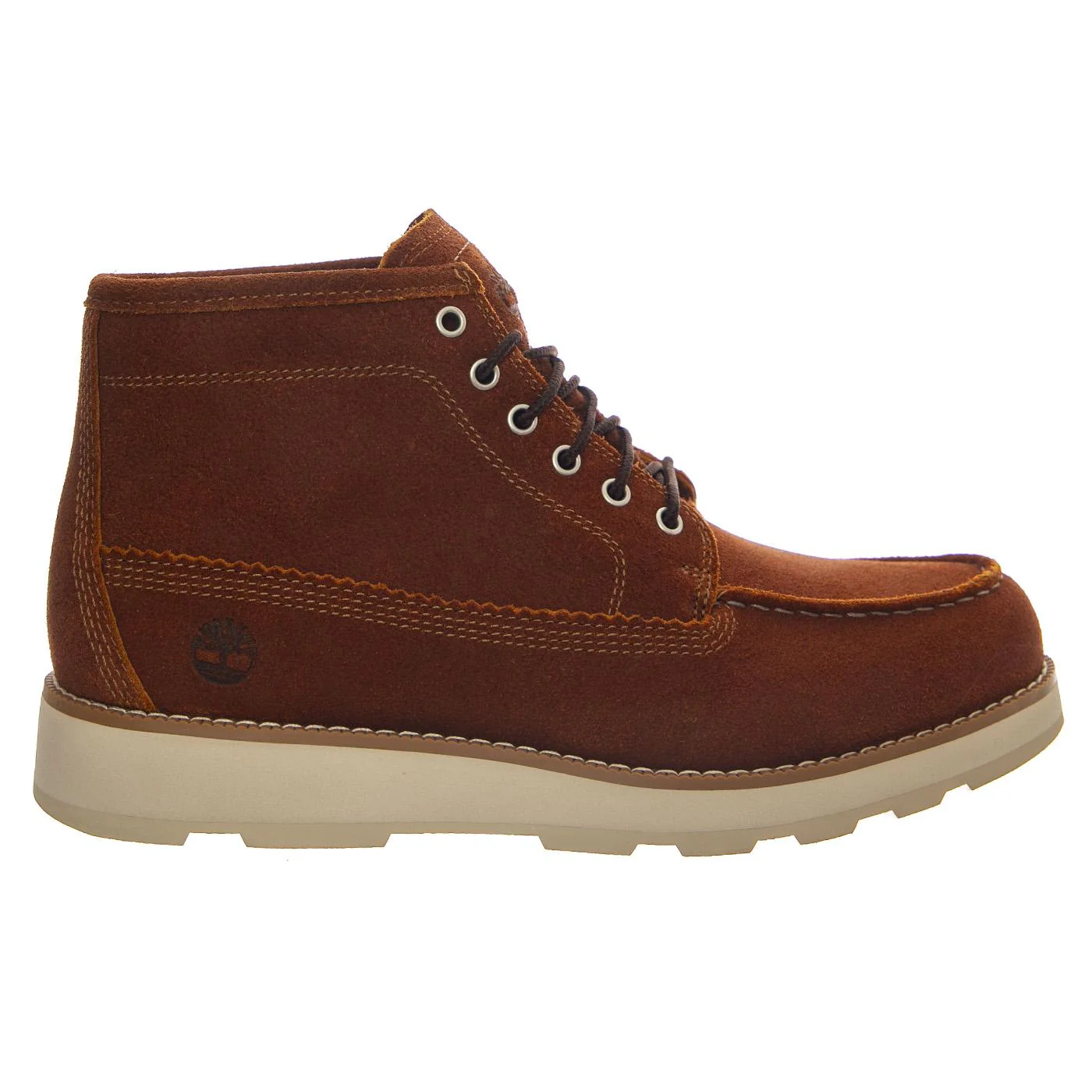 Britton Mills Mid Lace Up Chukka Boot -- Men's Rust Suede Boots TIMBERLAND