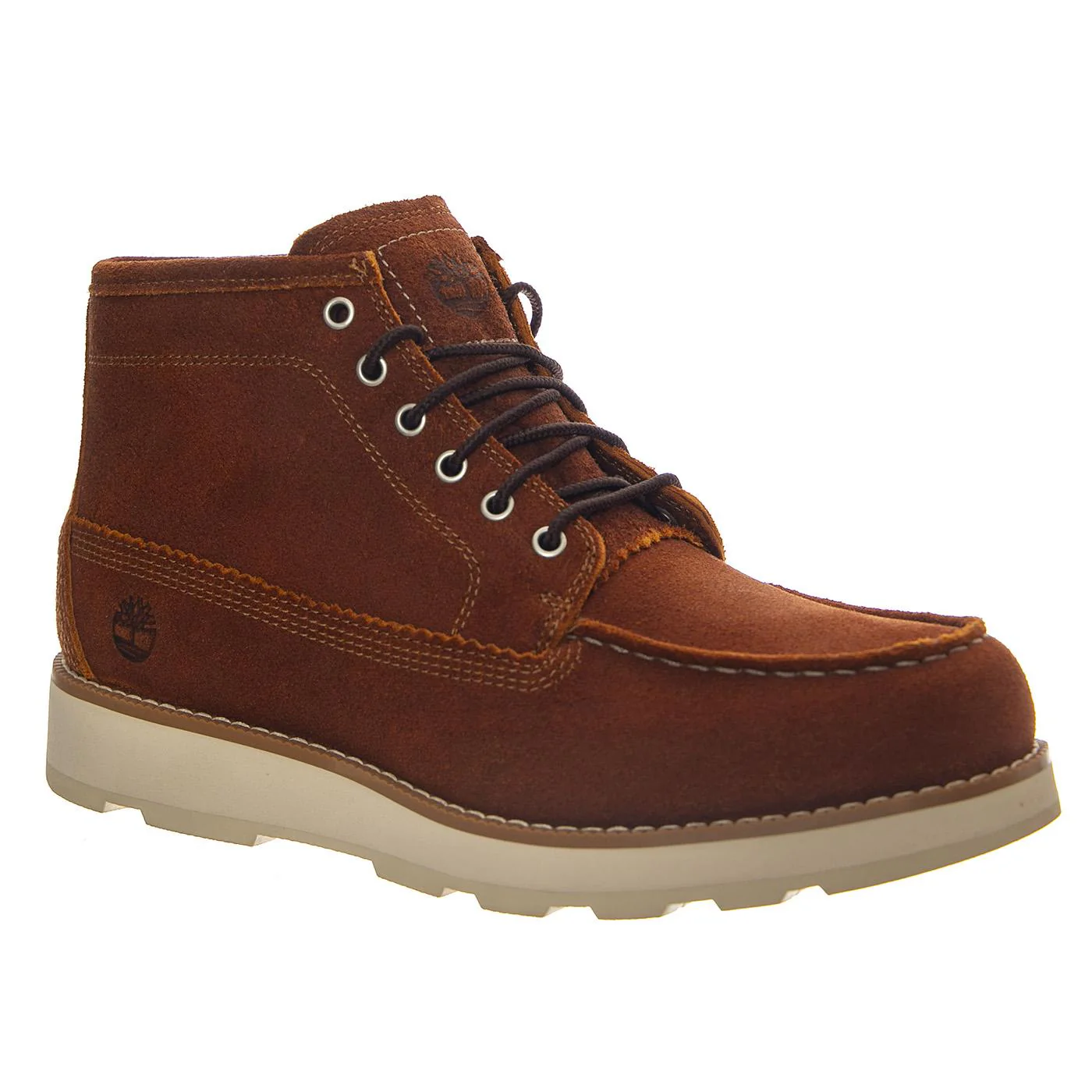 Britton Mills Mid Lace Up Chukka Boot -- Men's Rust Suede Boots TIMBERLAND - Image 2