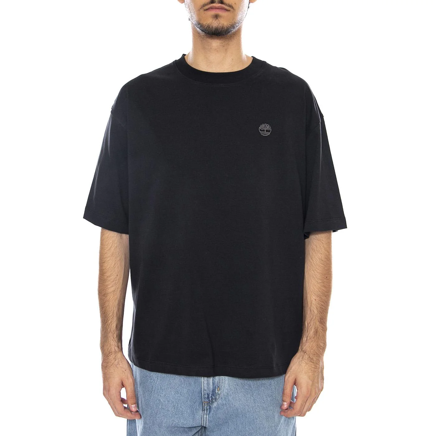 Dunstan River Short Sleeve Tee Black - Men's Crew Neck T-Shirt Black TIMBERLAND Men's - Image 2