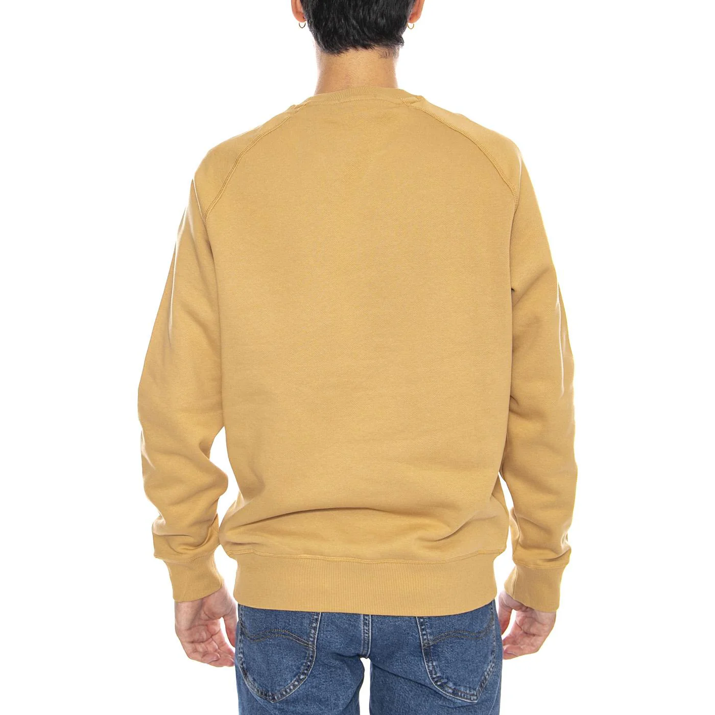 Exeter River Brushed Back Crew Sweatshirt Beige - Men's Crewneck Sweatshirt Beige Men's TIMBERLAND - Image 3
