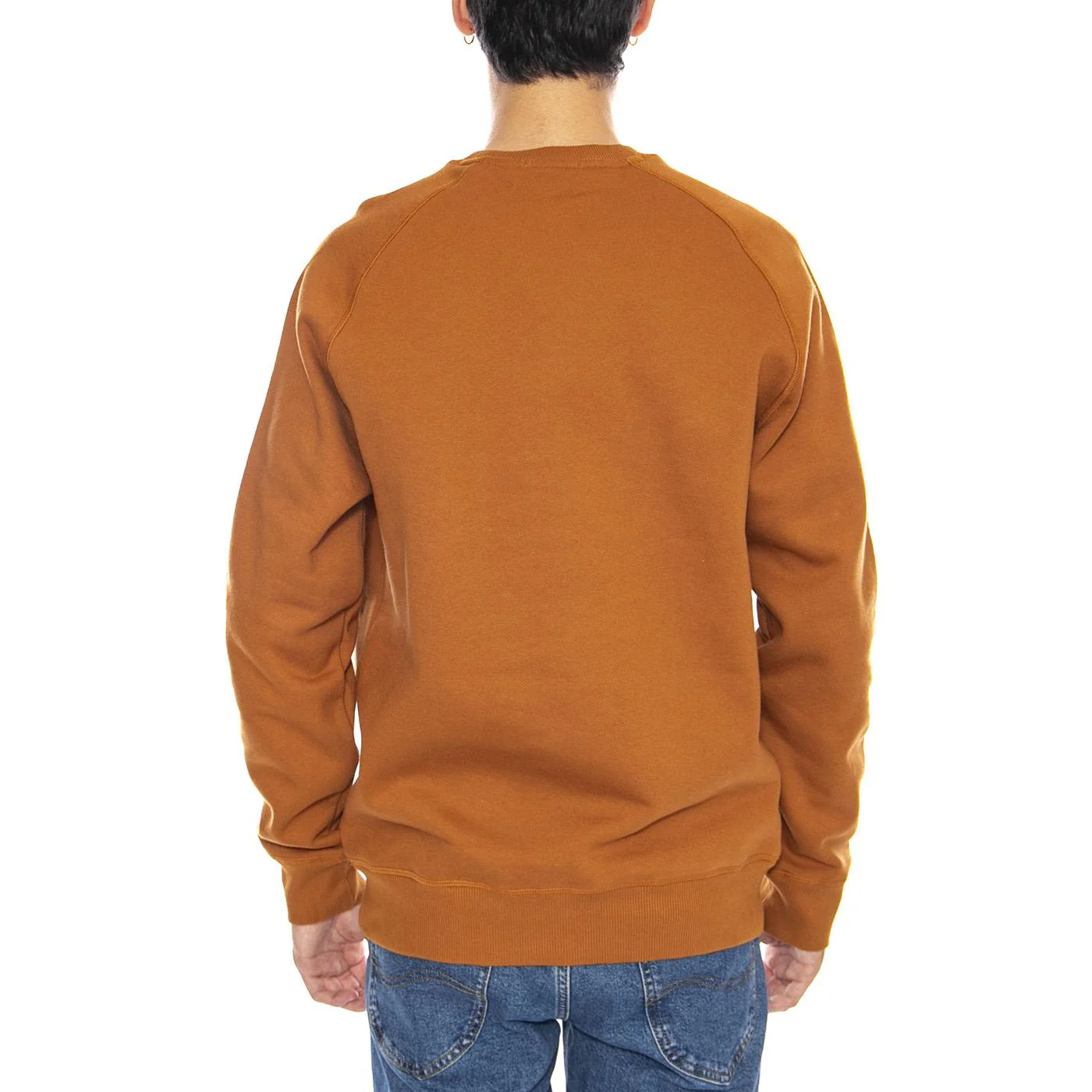 Exeter River Brushed Back Crew Sweatshirt - Men's Crewneck Sweatshirt Brown TIMBERLAND Men's - Image 3