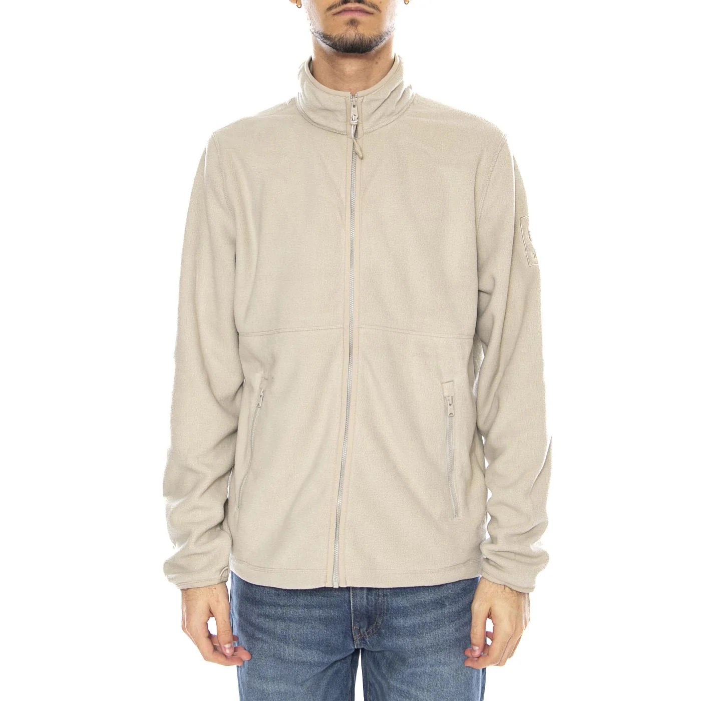 Full Zip Polar Fleece -- Men's Zip-Up Sweatshirt Beige Men's TIMBERLAND - Image 2