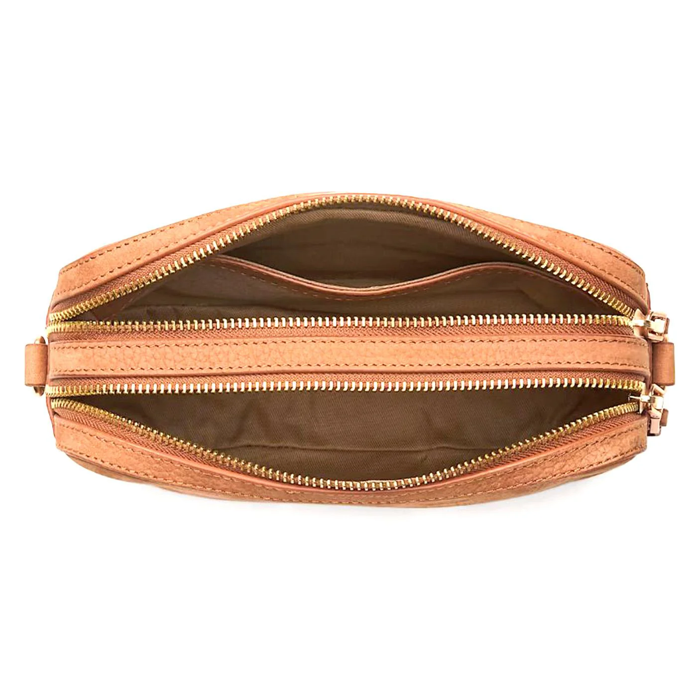TIMBERLAND Women's Soft Leather Camera Bag Brown - Brown Leather Shoulder Bag - Image 2