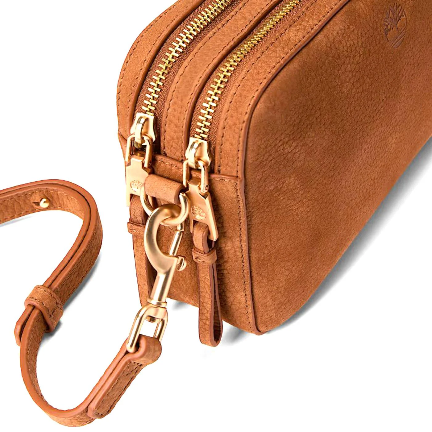 TIMBERLAND Women's Soft Leather Camera Bag Brown - Brown Leather Shoulder Bag - Image 3