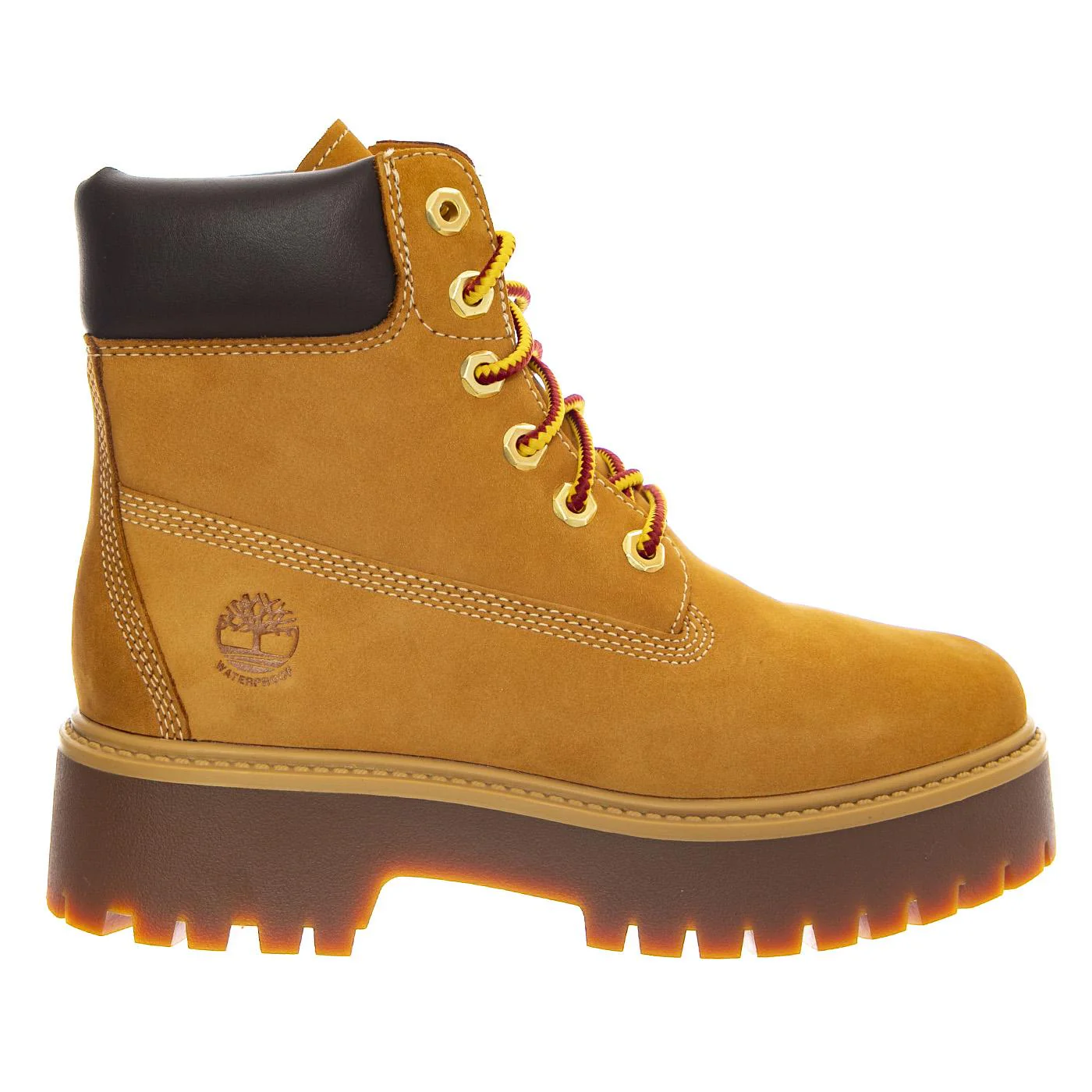 Stone Street 6 Inch Lace Up Waterproof Boot Wheat - Women's High-Top Shoes Brown Women TIMBERLAND
