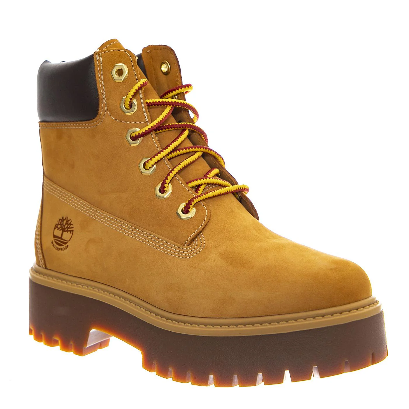 Stone Street 6 Inch Lace Up Waterproof Boot Wheat - Women's High-Top Shoes Brown Women TIMBERLAND - Image 2