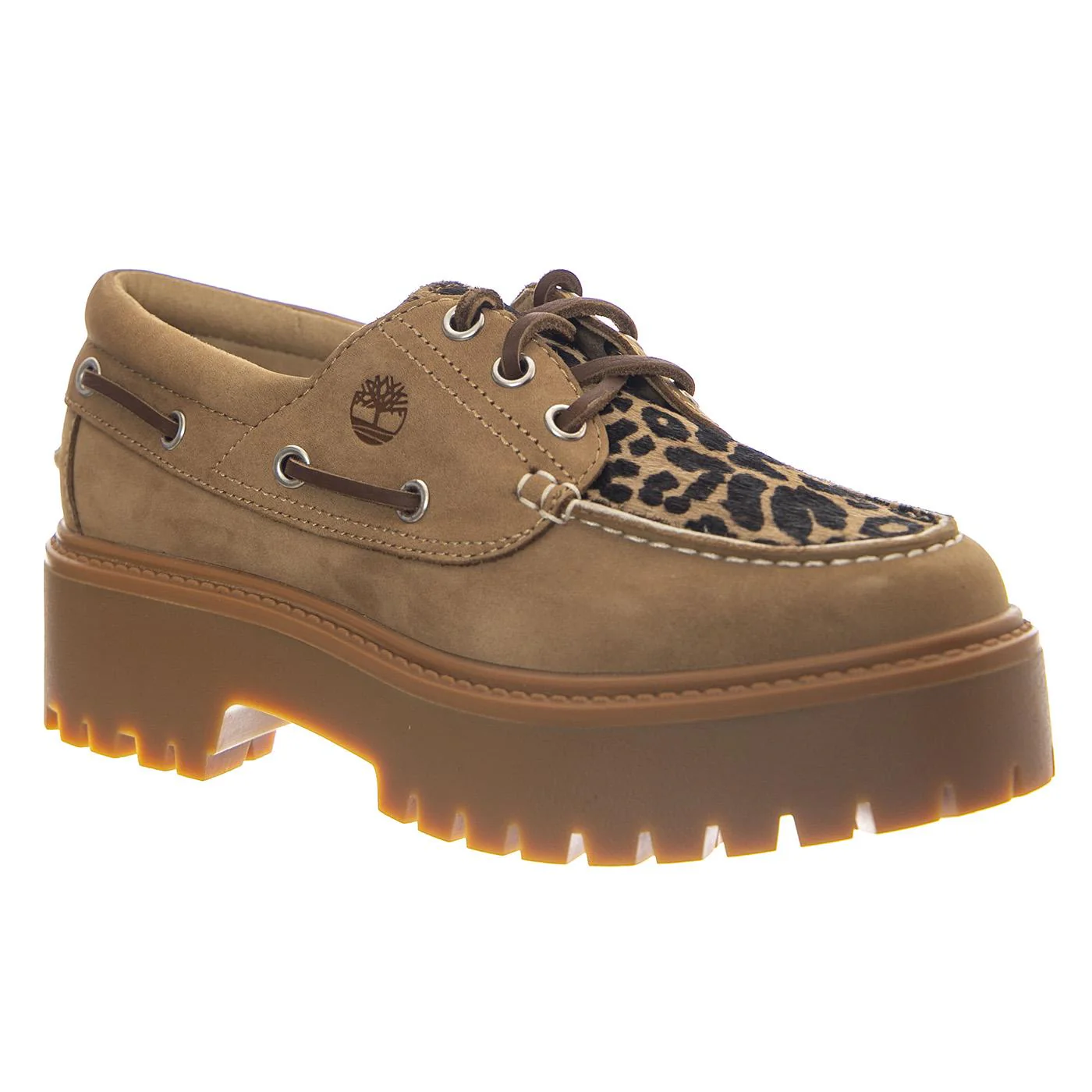 Stone Street Boat Shoe Beige -- Women's Boat Shoes in Beige Nubuck Women's TIMBERLAND - Image 2