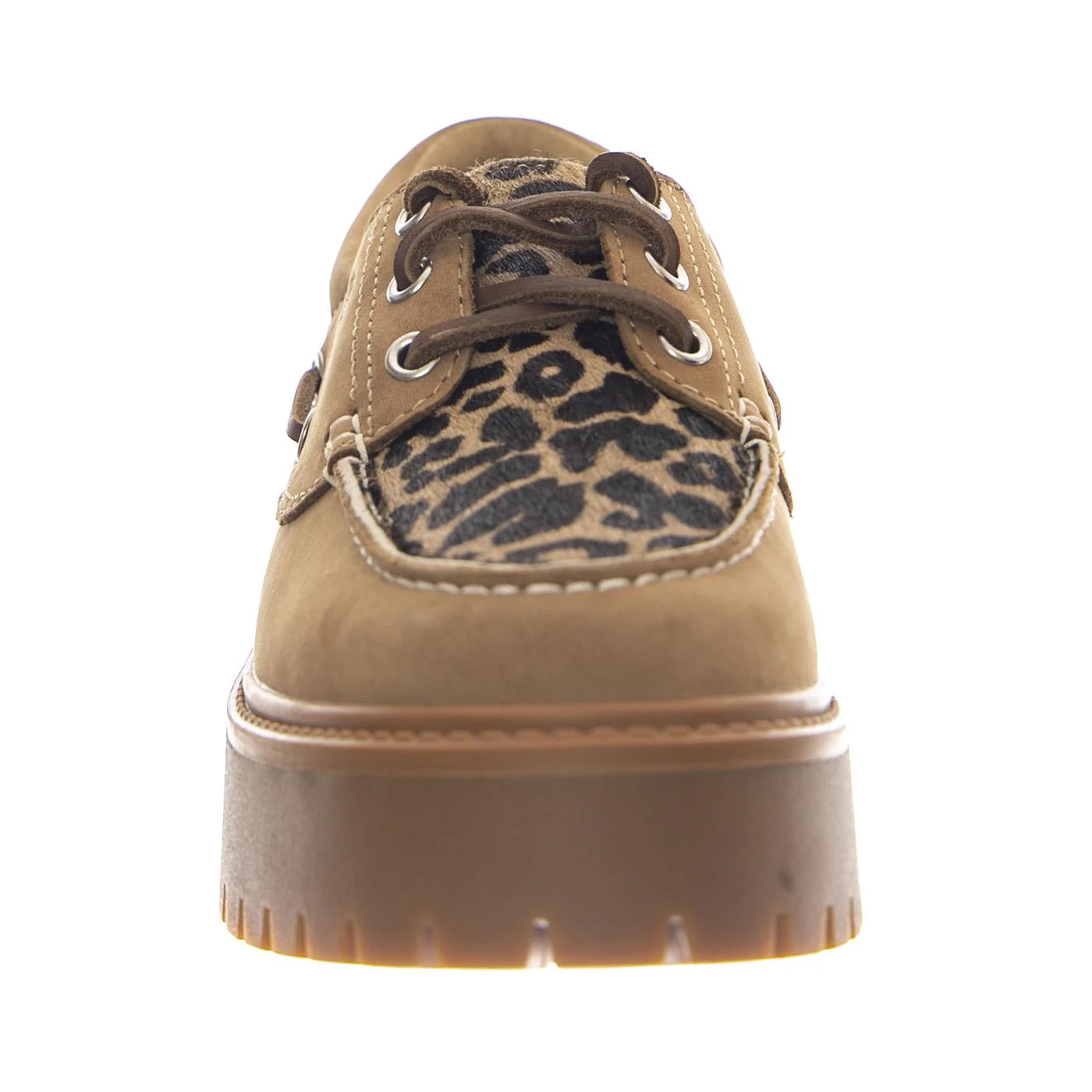 Stone Street Boat Shoe Beige -- Women's Boat Shoes in Beige Nubuck Women's TIMBERLAND - Image 3