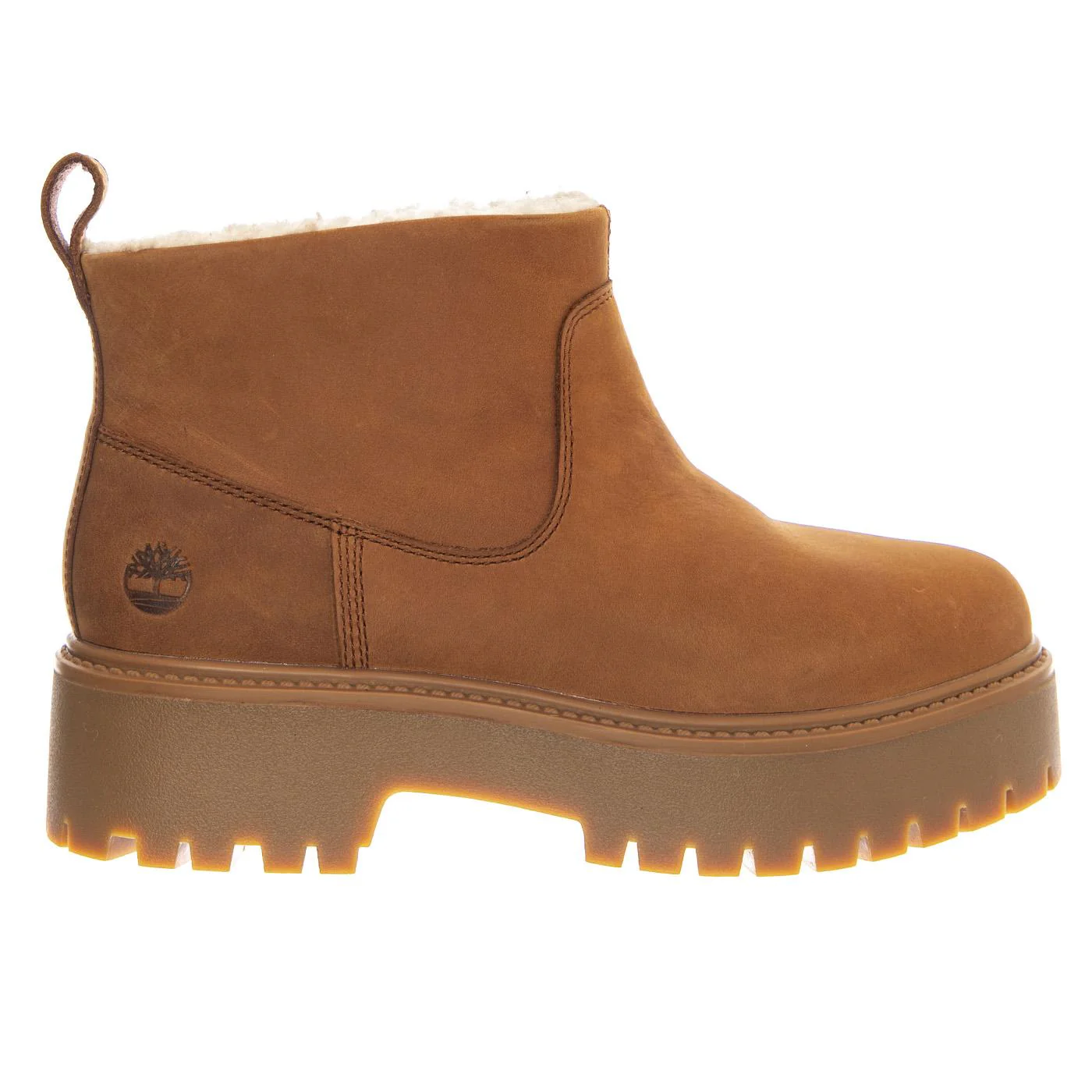 Stone Street Mid Warm Lined Boot Rust Nubuck -- Women's Warm Lined Brown Nubuck Boot TIMBERLAND