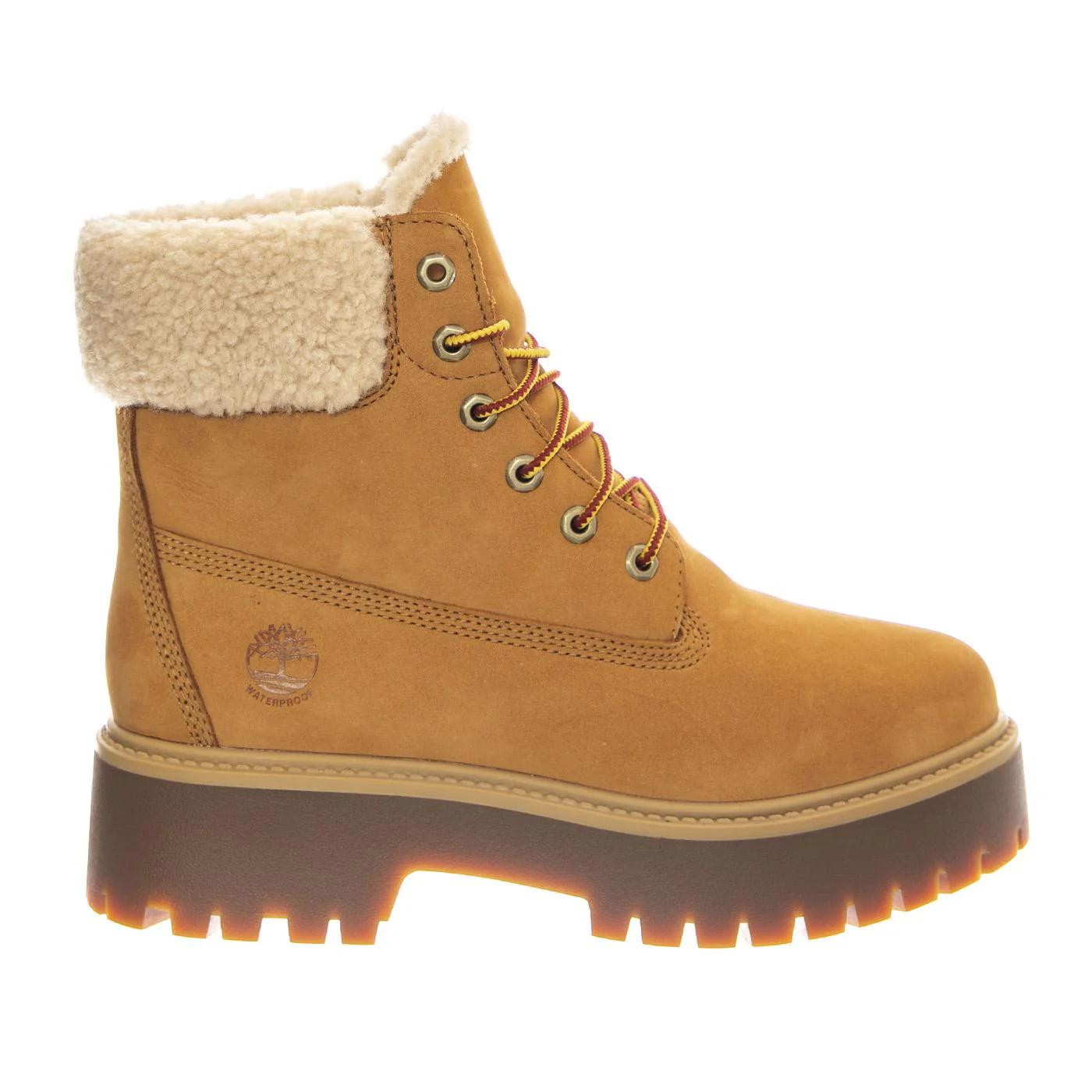 Stone Street Mid Warm Lined Waterproof Boot -- Women's Boots Waterproof Lined Warm Wheat Nubuck Women's TIMBERLAND