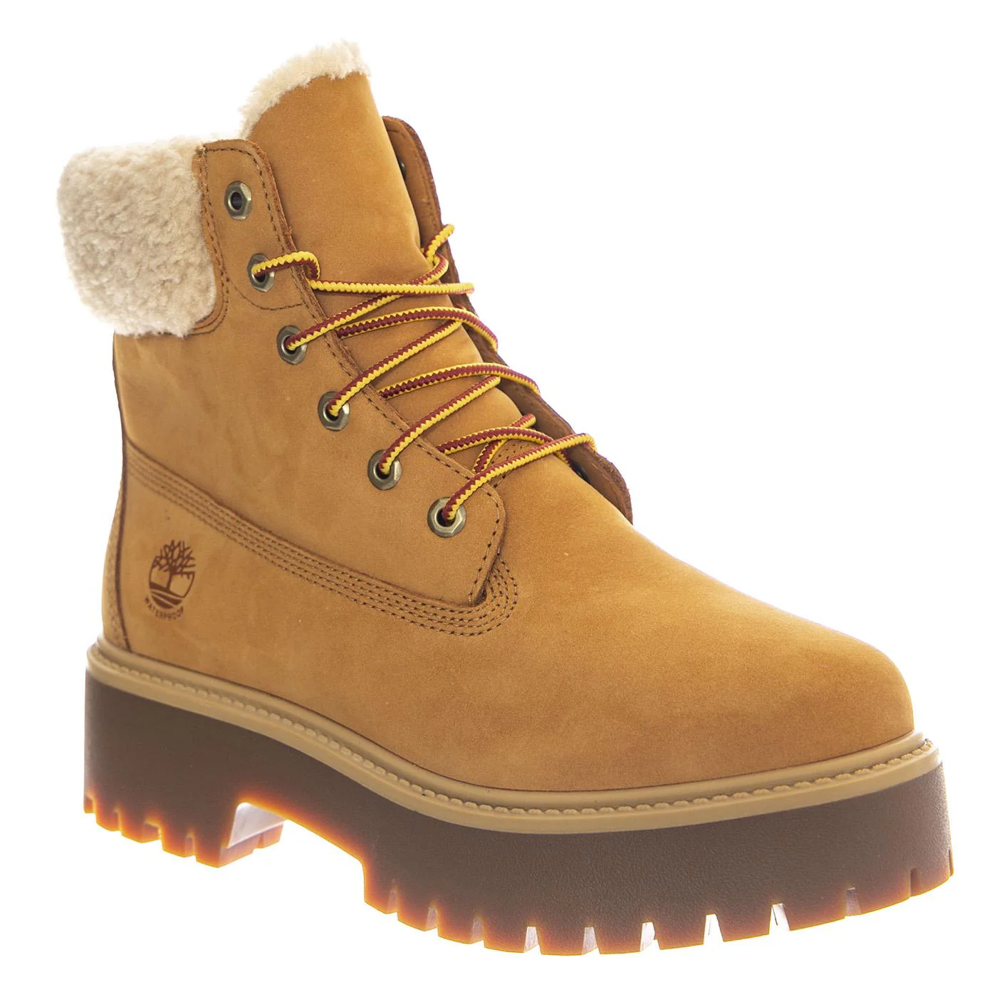 Stone Street Mid Warm Lined Waterproof Boot -- Women's Boots Waterproof Lined Warm Wheat Nubuck Women's TIMBERLAND - Image 2