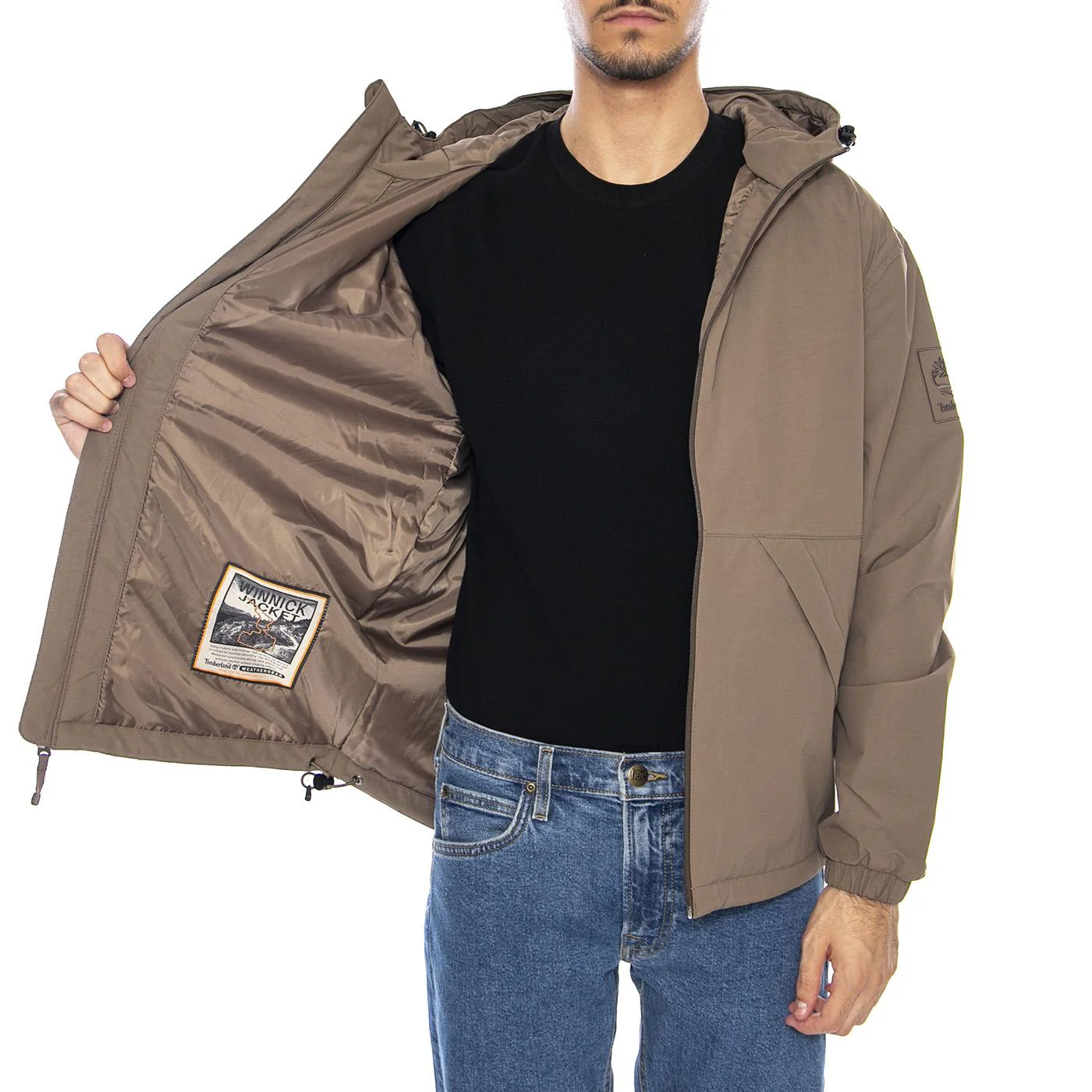 Winnick Waterproof Insulated Jacket Brown - Men's Hooded Jacket Brown TIMBERLAND Men's - Image 4