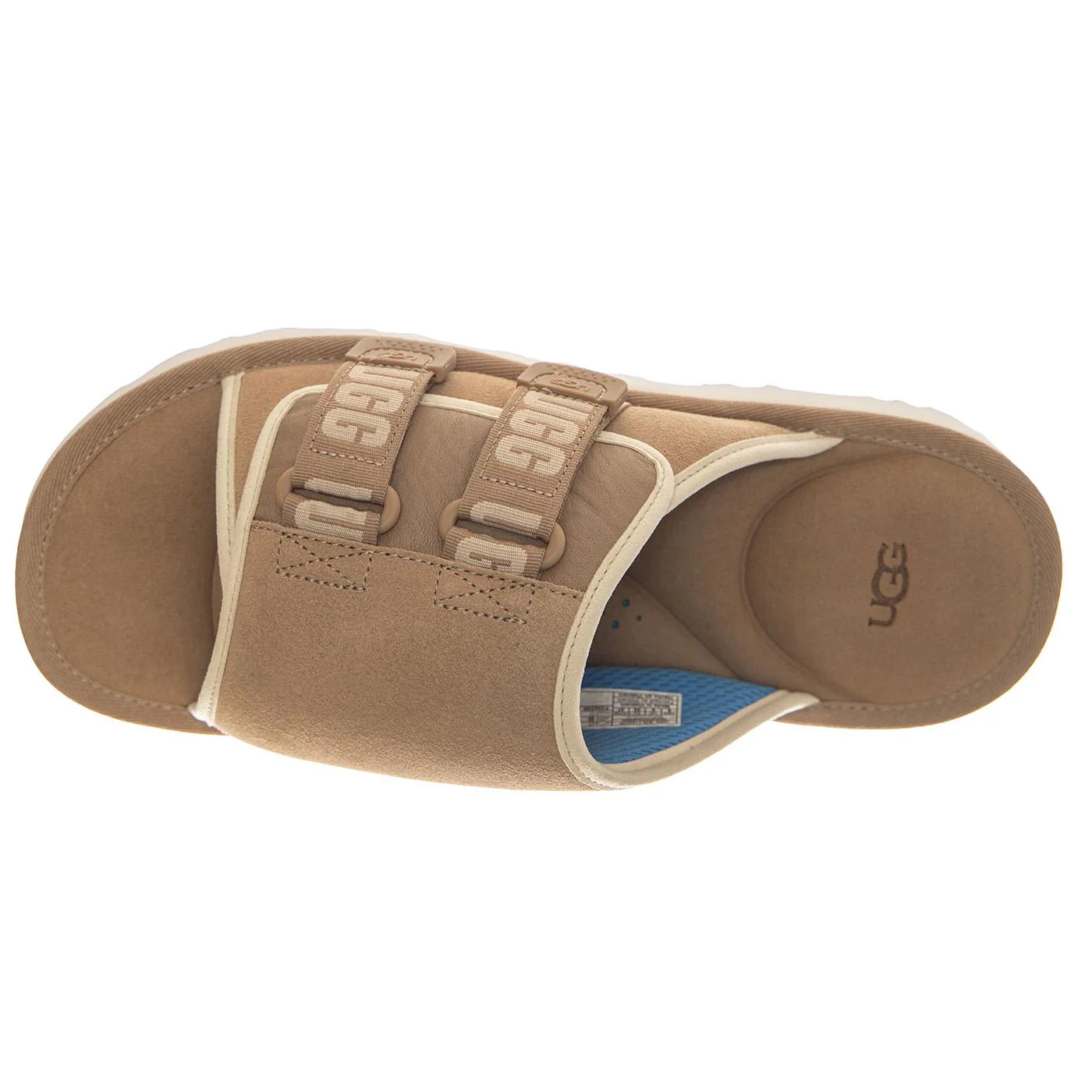 GOLDENCOAST STRAP SLIDE SAND/SANTORINI - Men's Brown Slippers Men UGG - Image 6