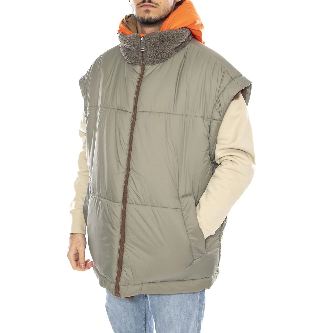 Kristian Conv Puffer Coat -- Men's Pecan/Moss Green Reversible Hooded Jacket UGG Men's - Image 10