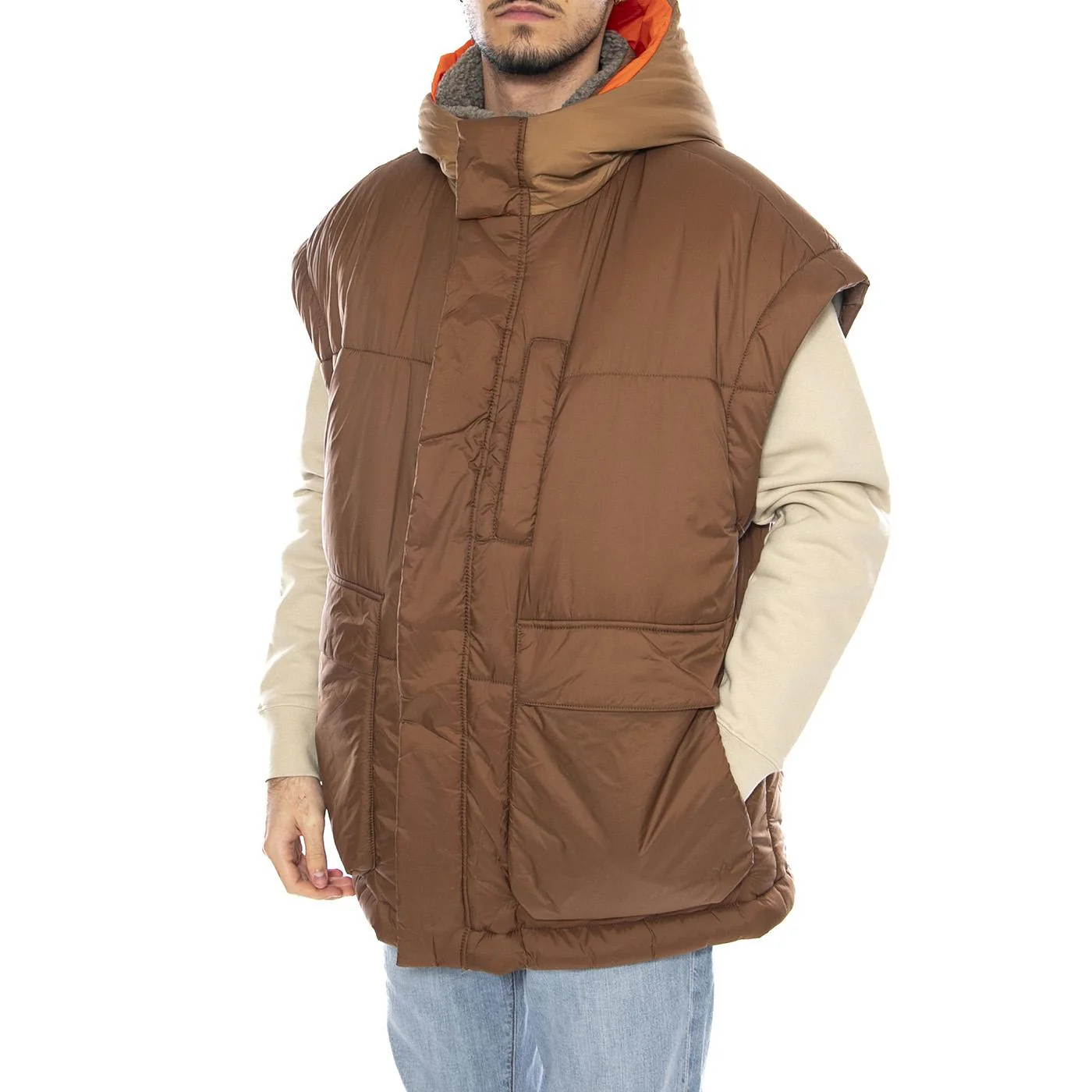 Kristian Conv Puffer Coat -- Men's Pecan/Moss Green Reversible Hooded Jacket UGG Men's - Image 7