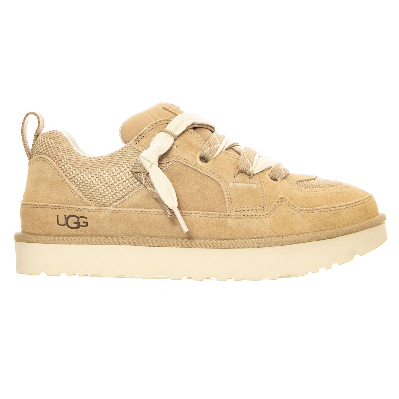 UGG Men's M Lo Lowmel - Mustard Seed - Beige Lace-Up Shoes