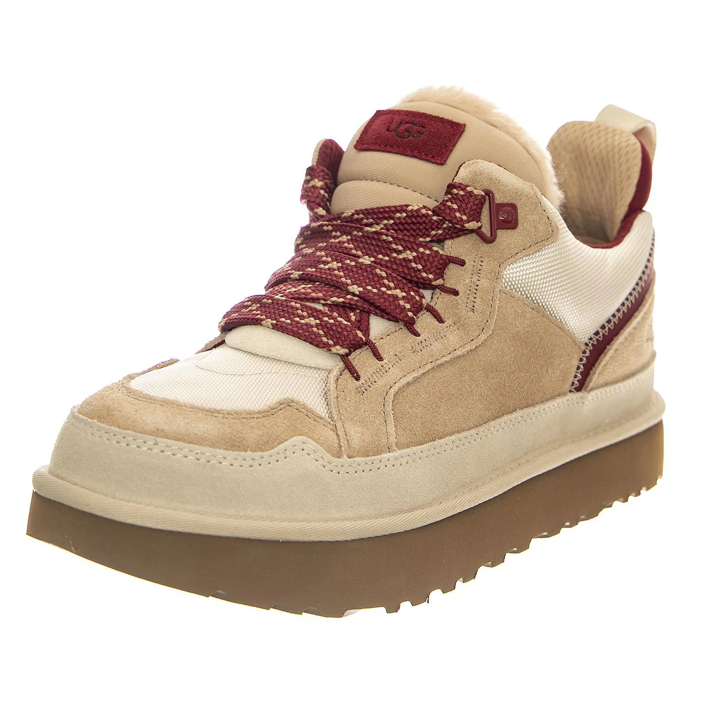M Lowmel Driftwood / Biking Red - Men's Lace-Up Shoes Beige Men's UGG