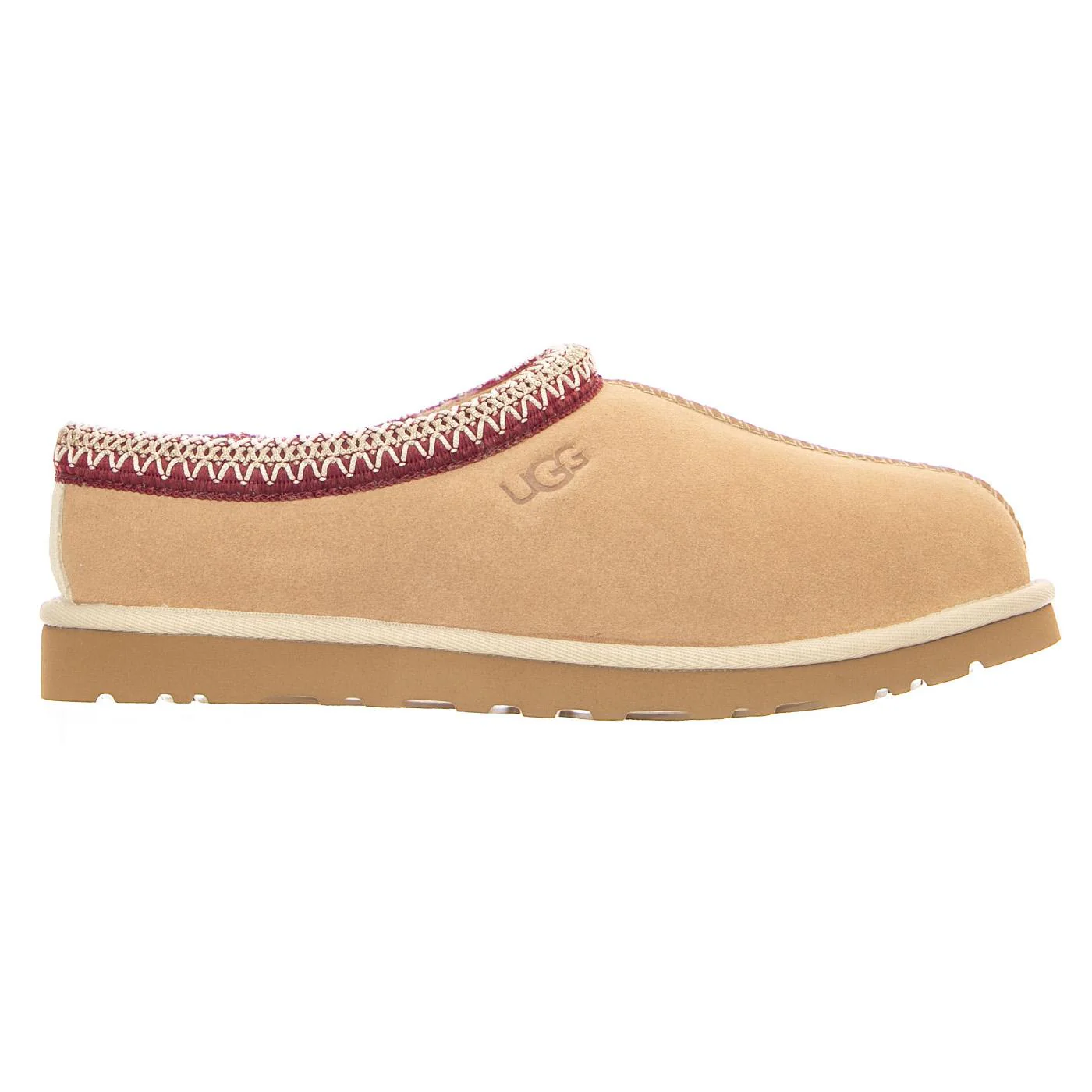UGG Men's M Tasman II - Driftwood / Biking Red - Beige Men's Shoes