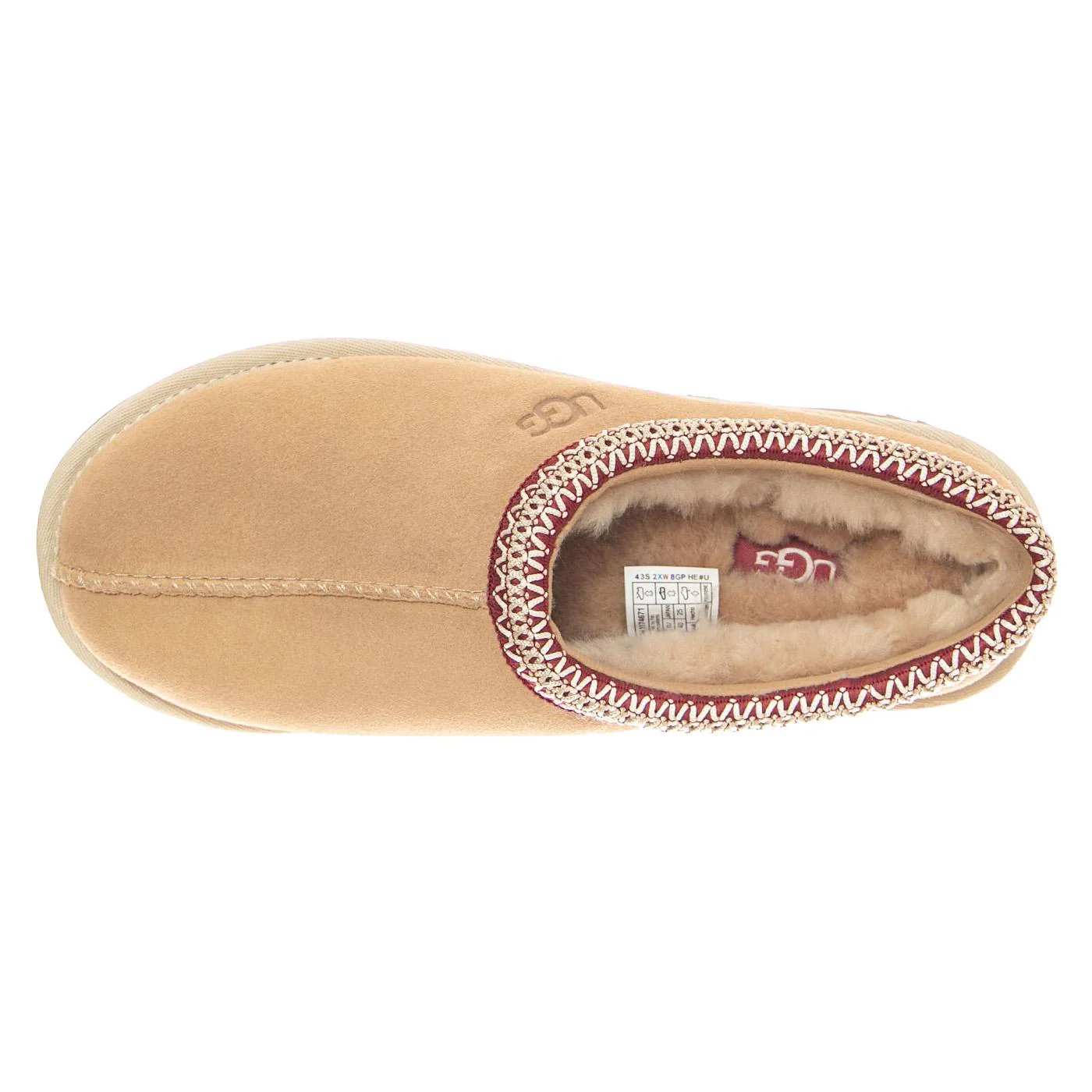 UGG Men's M Tasman II - Driftwood / Biking Red - Beige Men's Shoes - Image 6