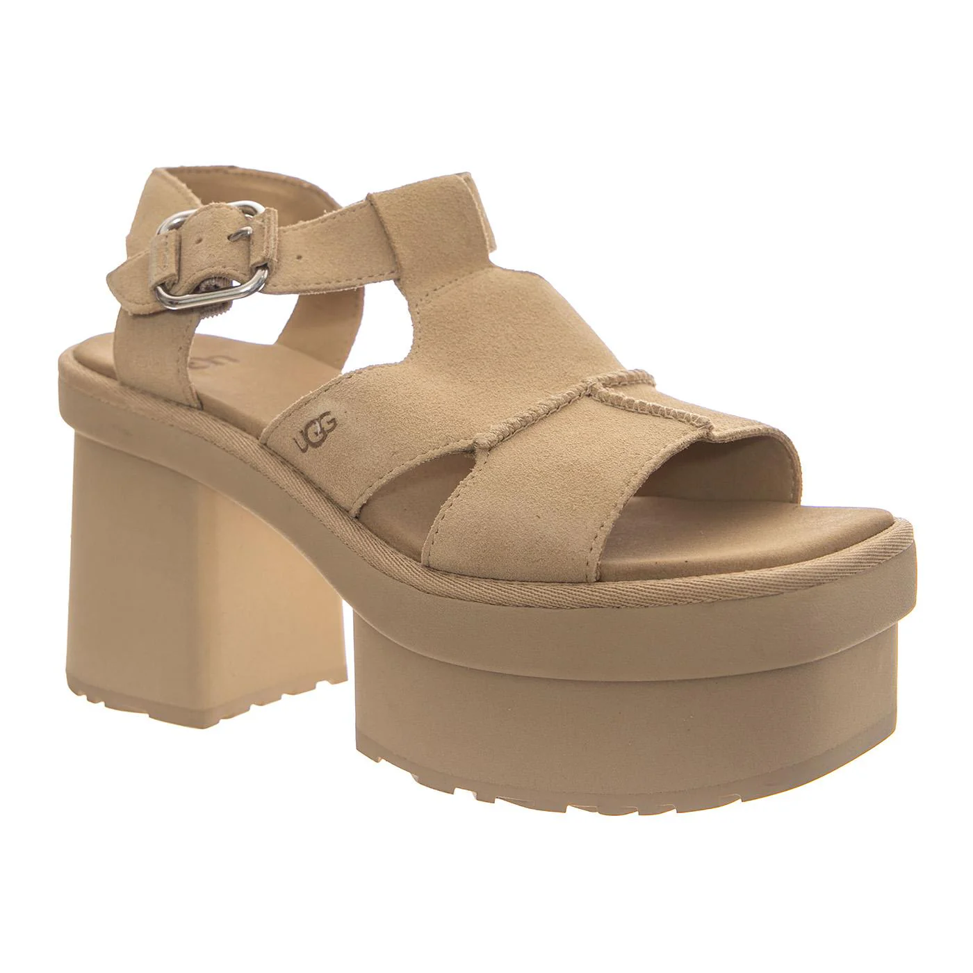 W NEW HEIGHTS PLATFORM T-STRAP MUSTARD SEED - Women's Sandals Beige Women UGG - Image 2