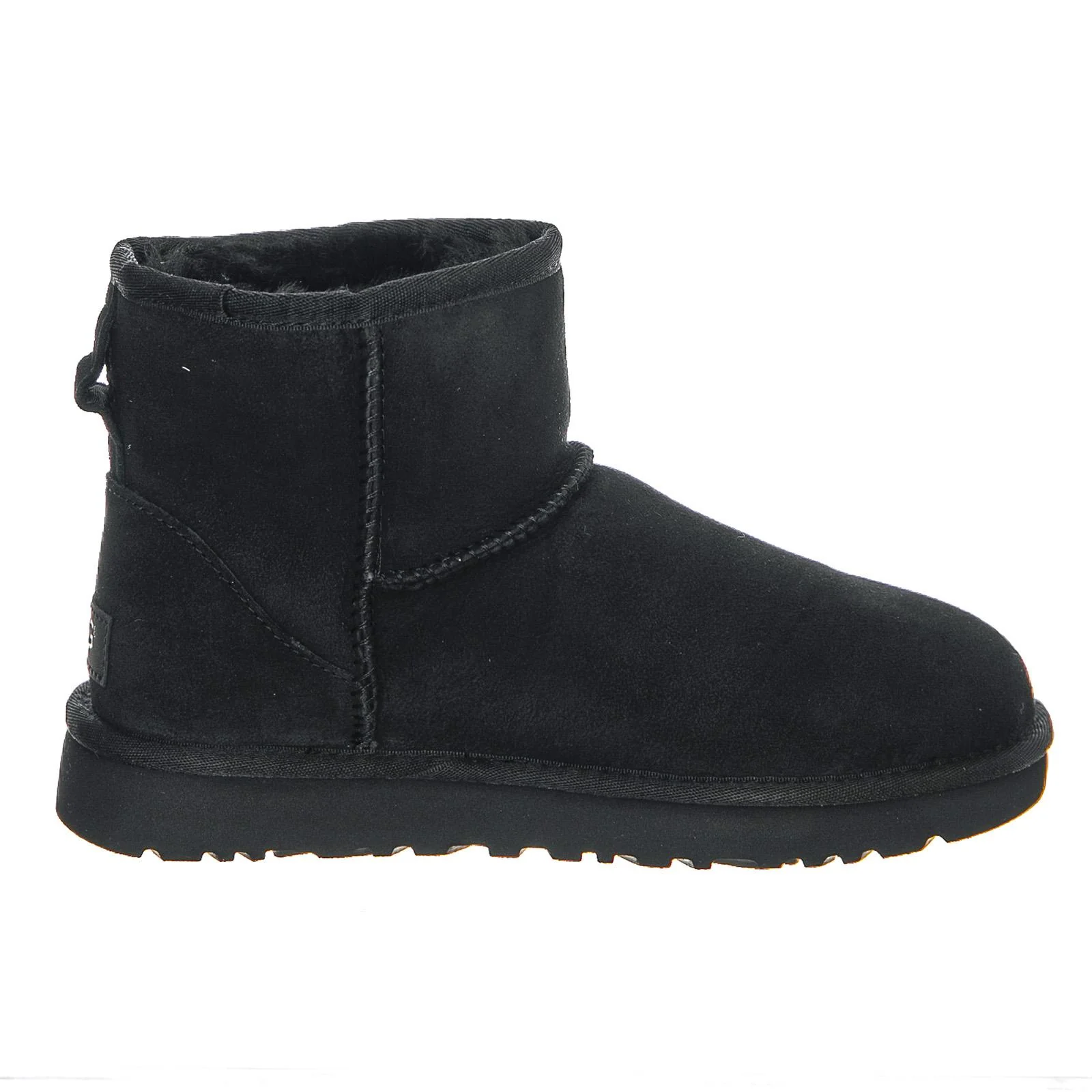 Womens Mini Classic II Black Ankle Boots - Image 2