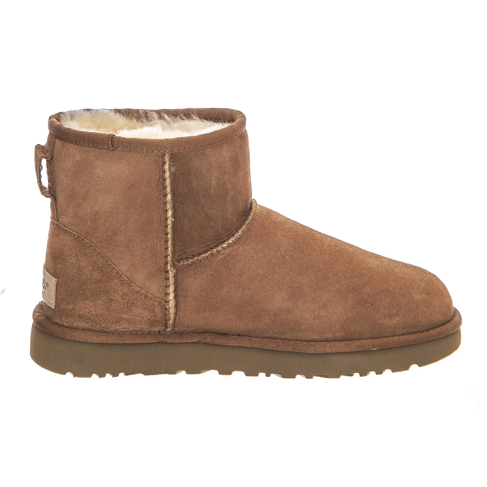Womens Mini Classic II Chestnut Ankle Boots - Image 2