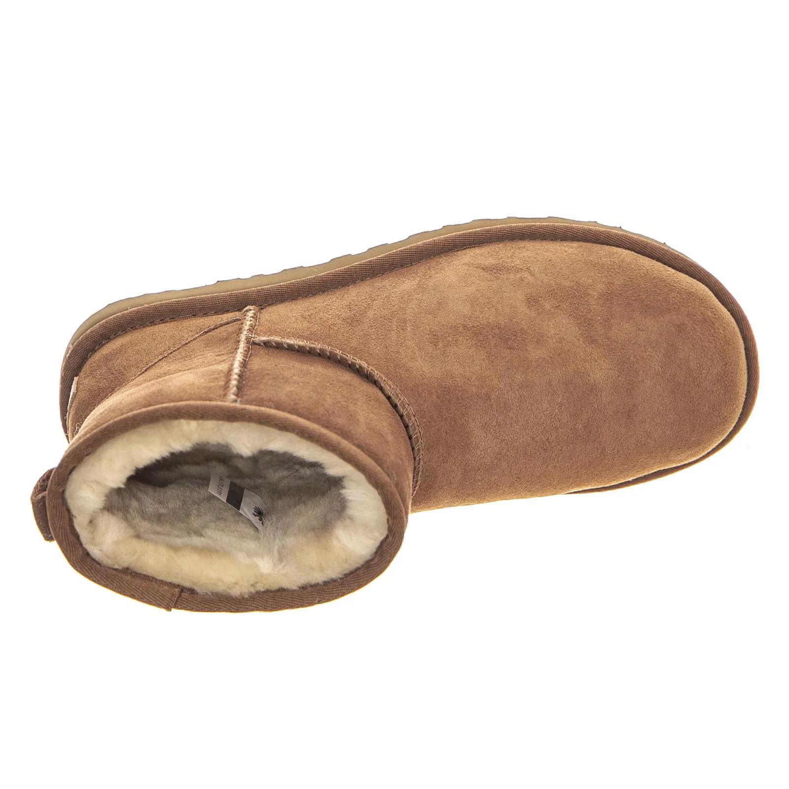 Womens Mini Classic II Chestnut Ankle Boots - Image 6