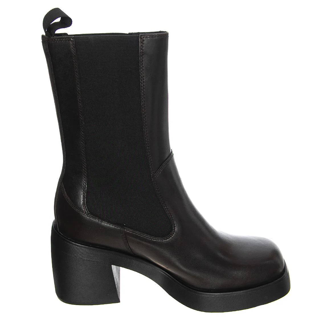 Brooke Cow Leather Java - Women's Brown Ankle Boots VAGABOND - Image 2