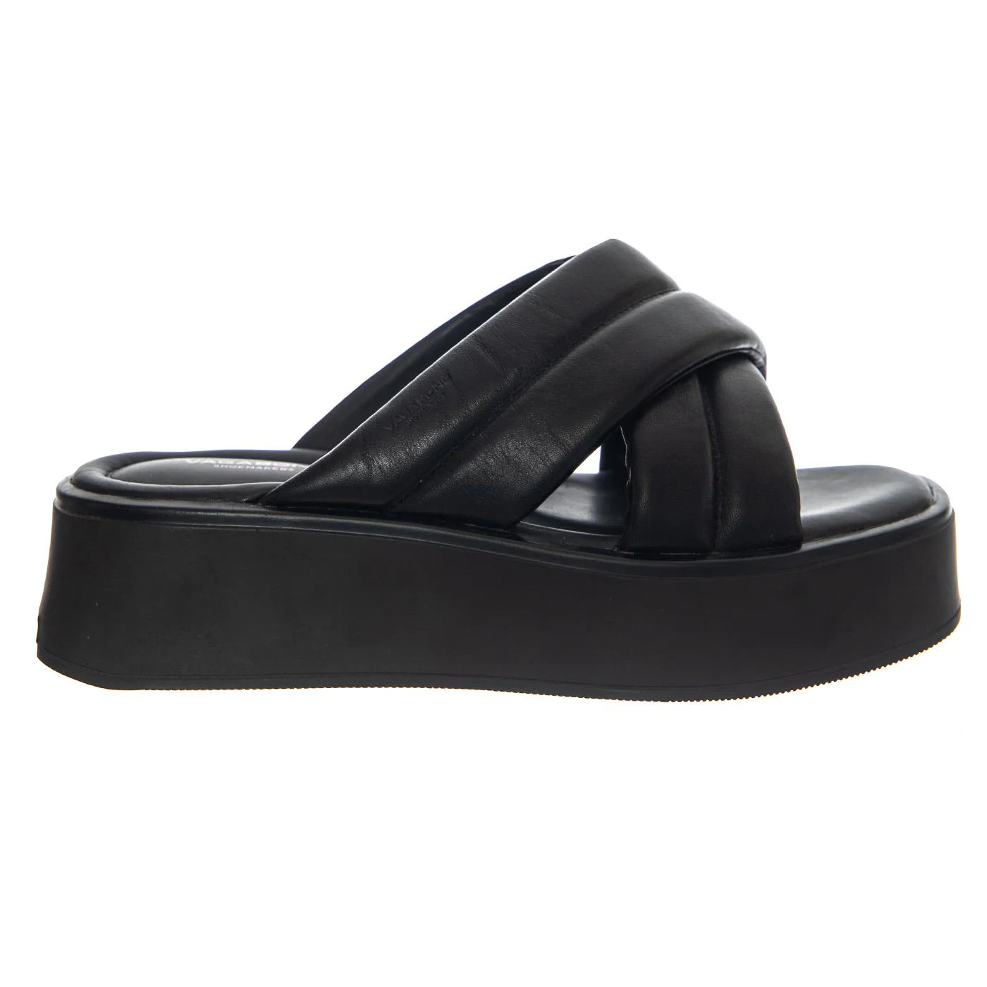 COURTNEY BLACK/BLACK COW LEATHER - Women's Black Sandals Women VAGABOND