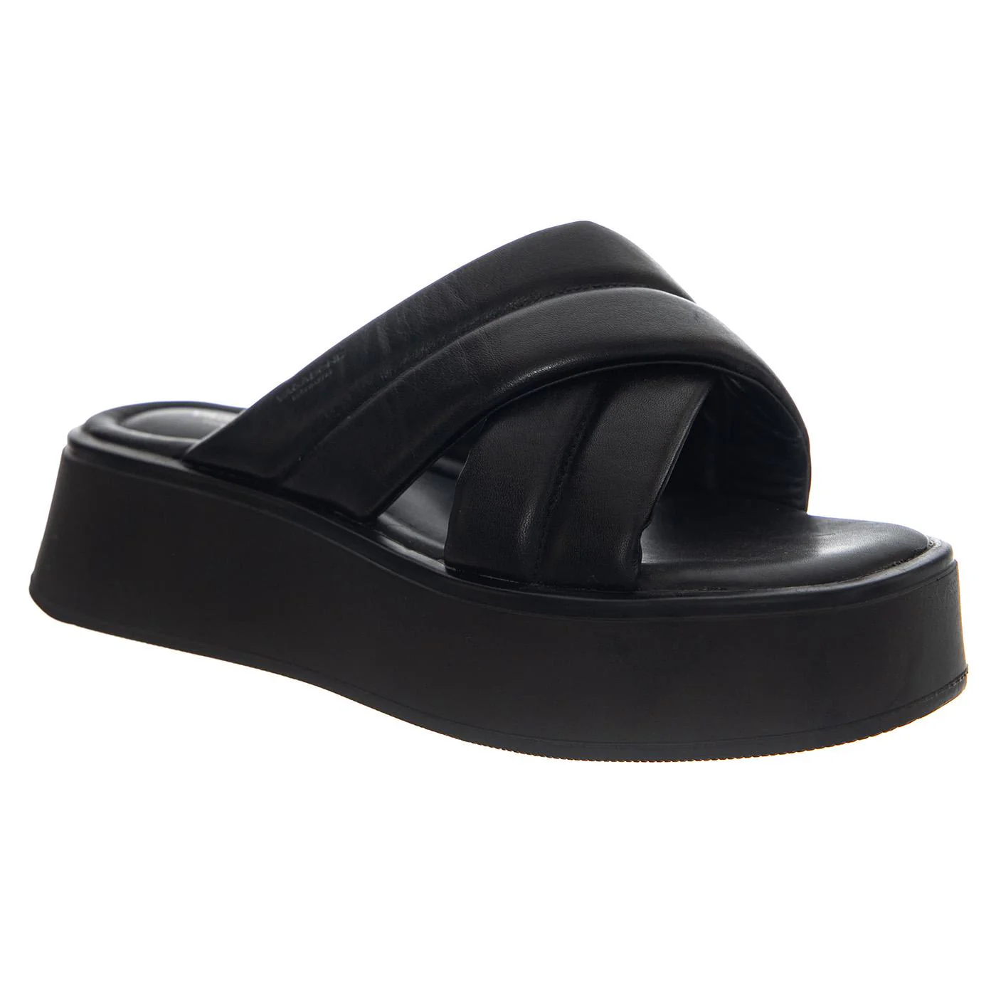 COURTNEY BLACK/BLACK COW LEATHER - Women's Black Sandals Women VAGABOND - Image 2