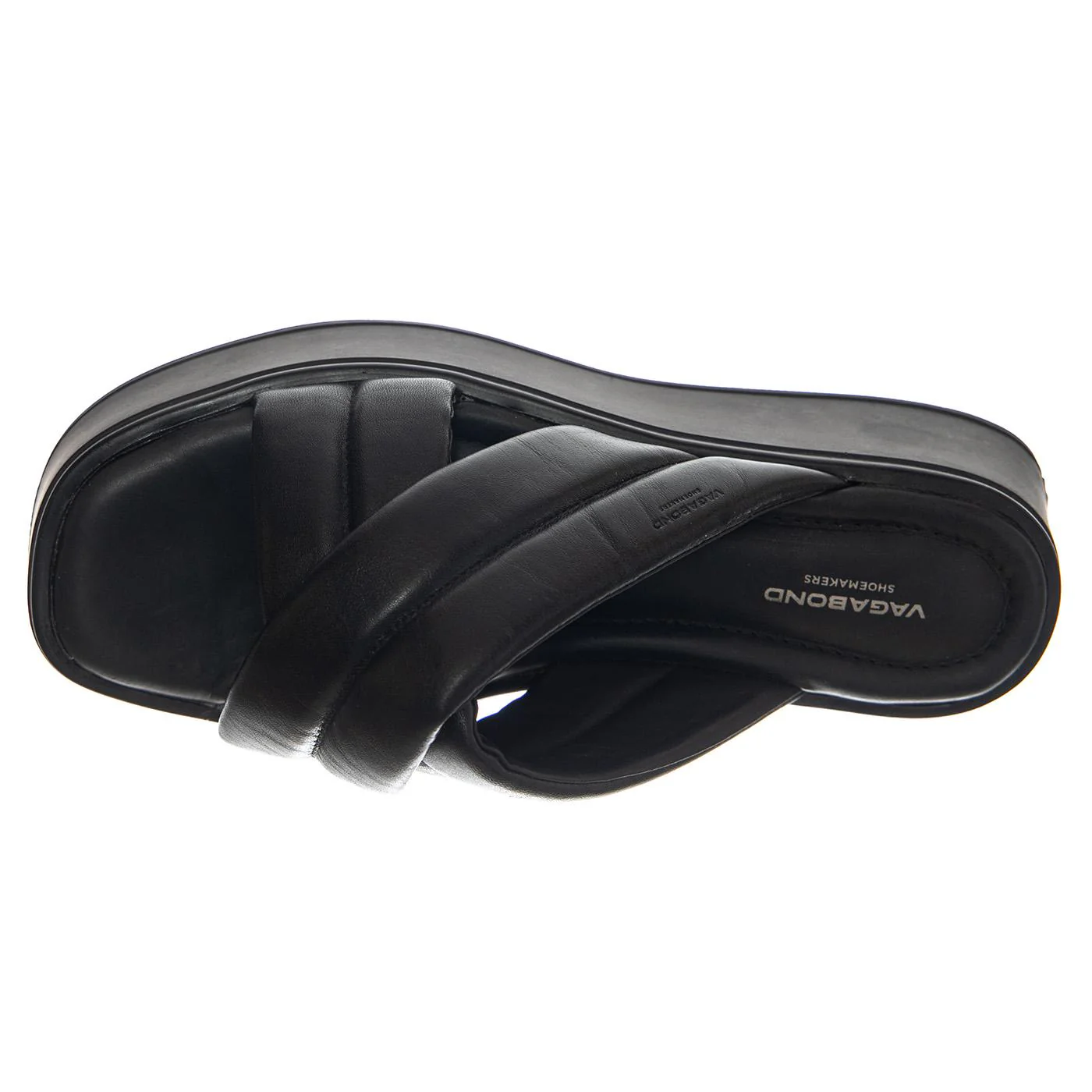 COURTNEY BLACK/BLACK COW LEATHER - Women's Black Sandals Women VAGABOND - Image 6