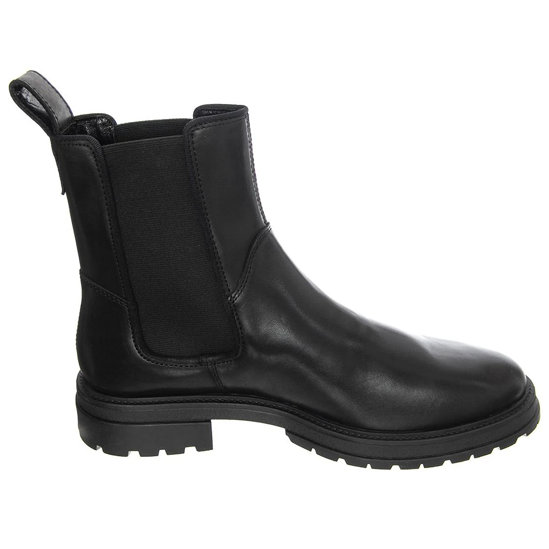 Mens Johnny 2.0 Cow Leather Black Ankle Boots - Image 2