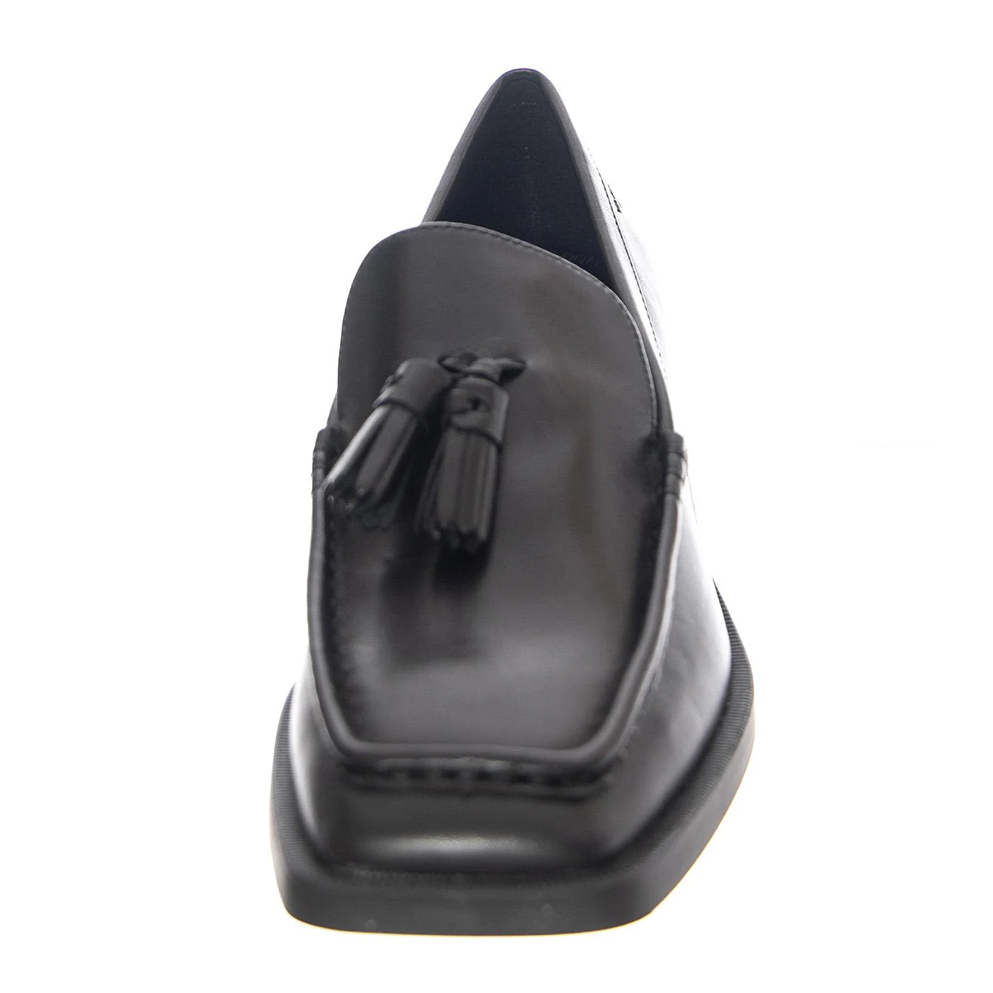 W' Blanca Black Cow Leather Shoes - Image 3