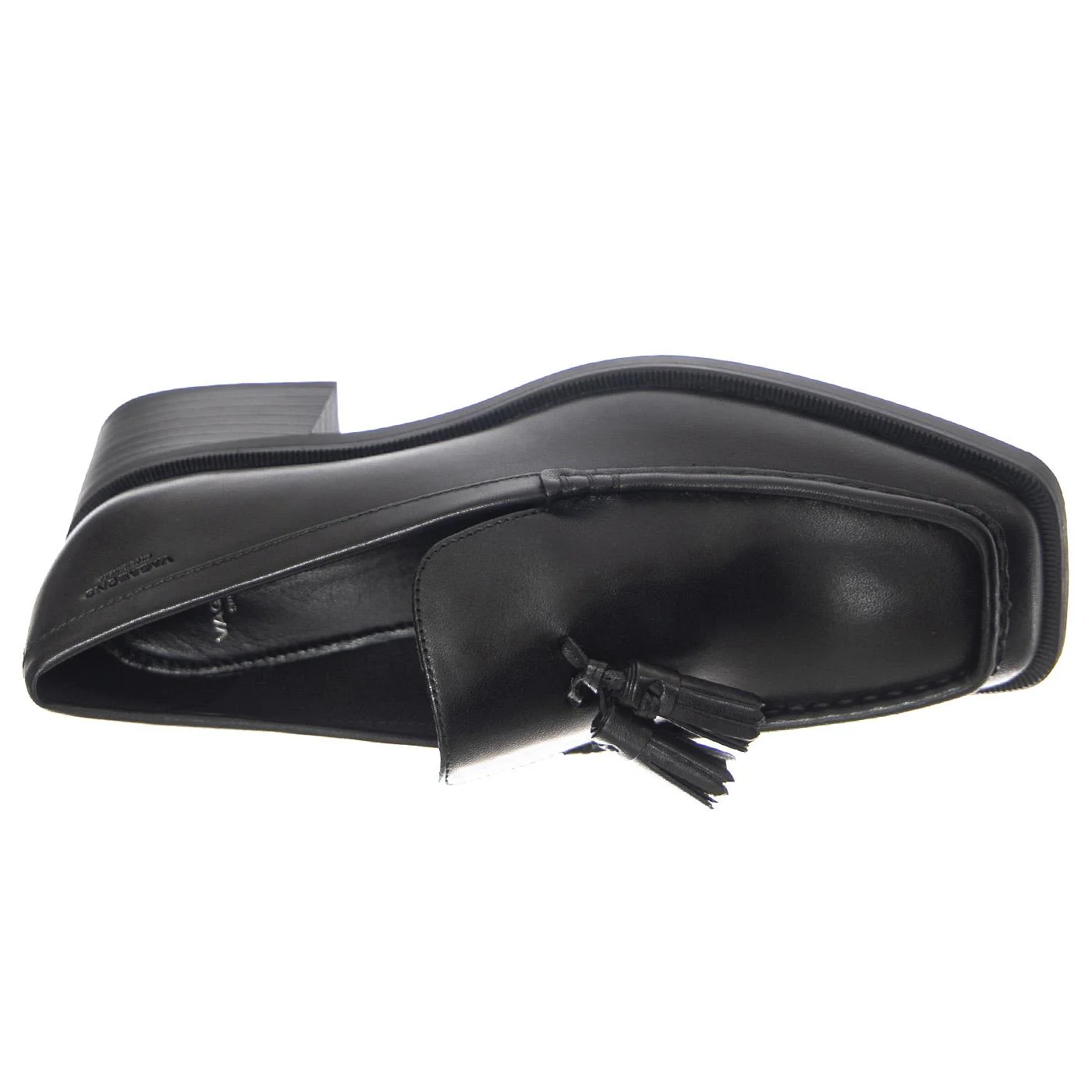 W' Blanca Black Cow Leather Shoes - Image 6