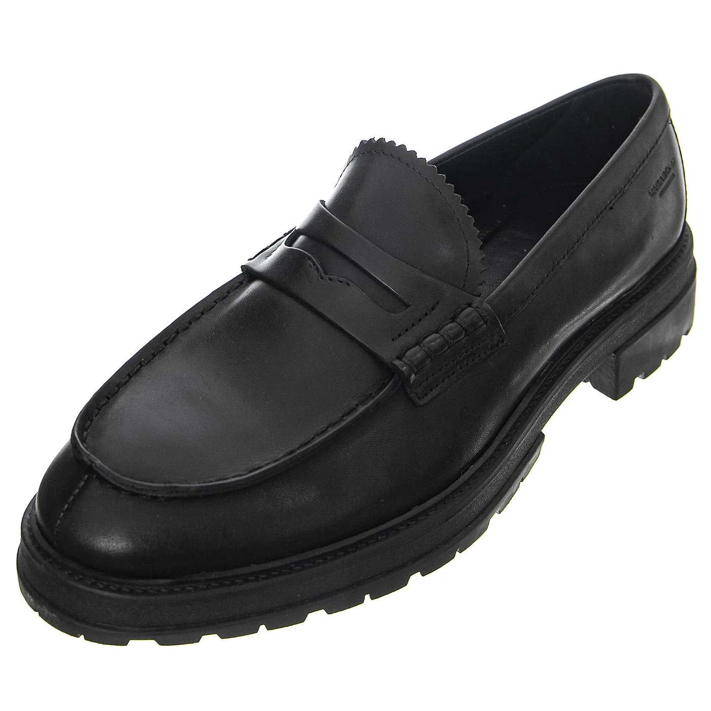 M' Johnny 2.0 Cow Leather Black Loafer Shoes