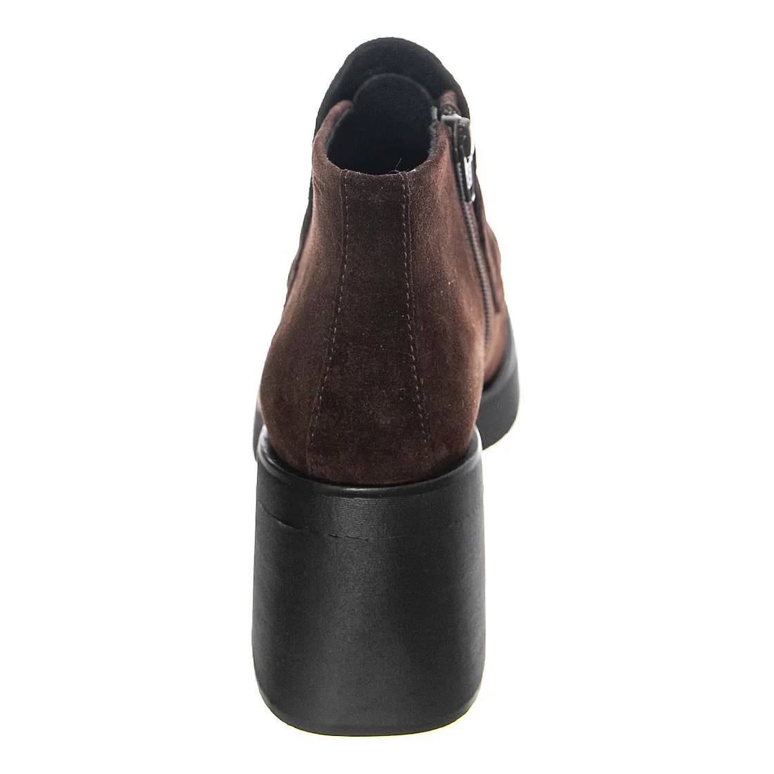 Womens Brooke Cow Suede Espresso Ankle Boots - Image 4
