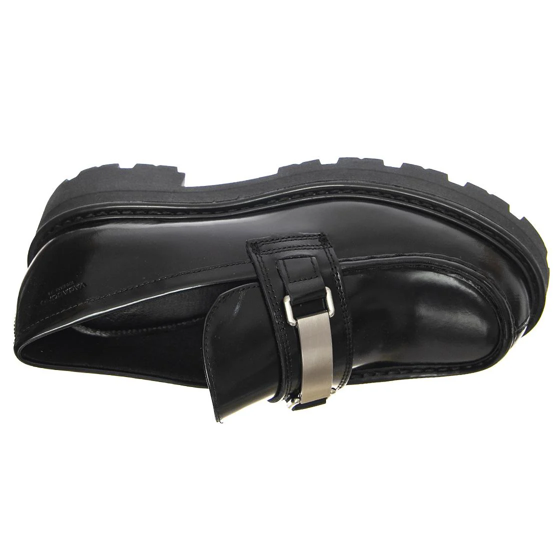 Womens Cosmo 2.0 Cow Leather Black Loafer Shoes - Image 6