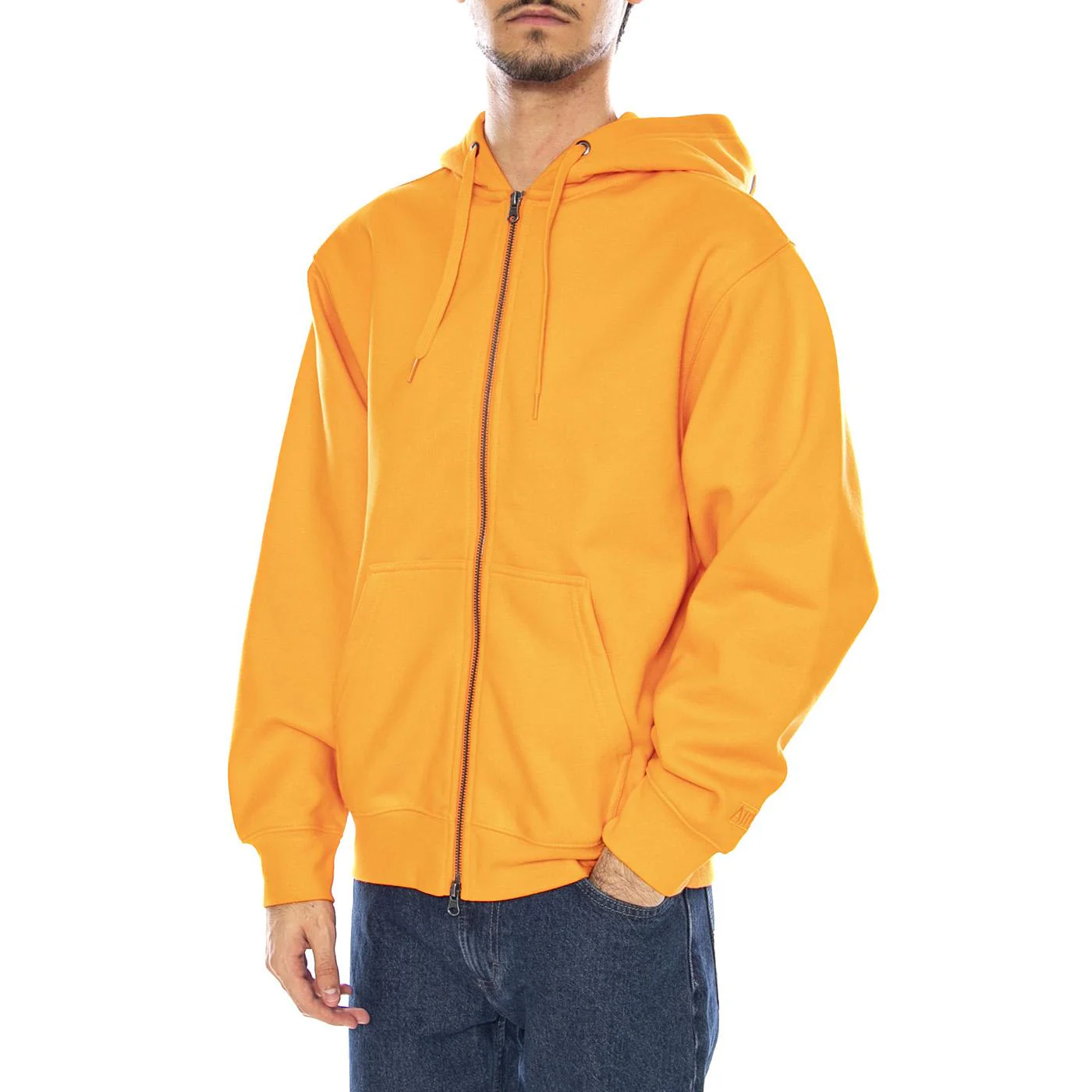 Atiba Haze Zip Hoodie Solar - Men's Orange Hoodie VANS