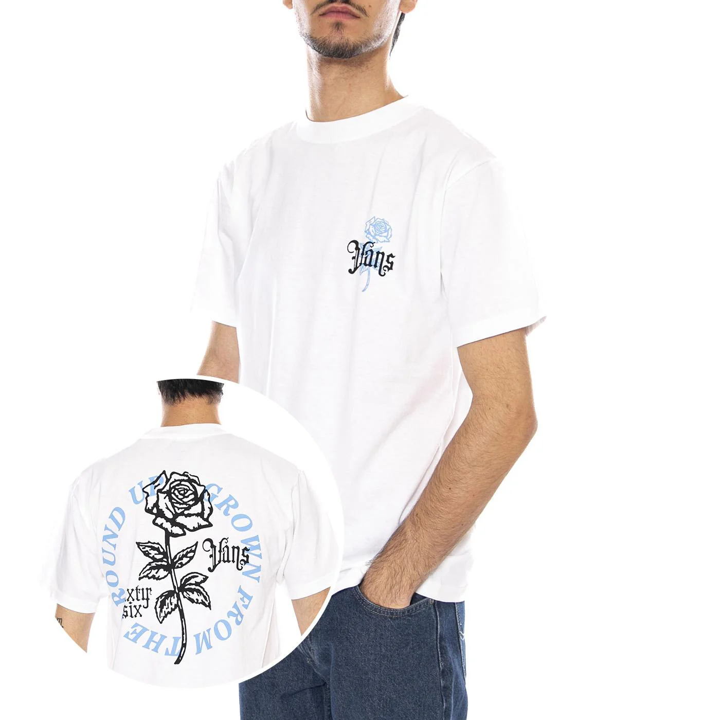 Grown From The Ground Up - Men's Crew Neck T-Shirt White Men's VANS