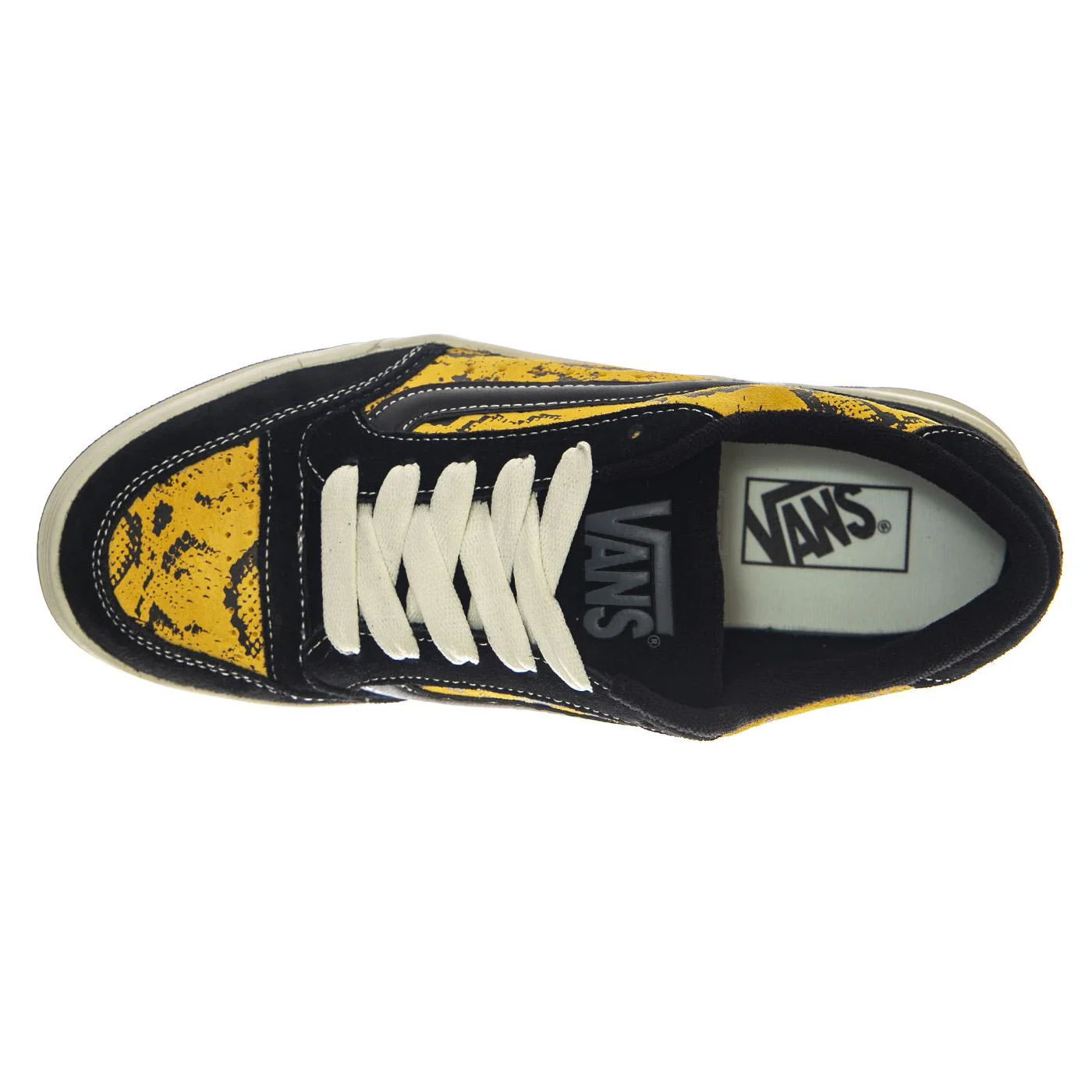 Hylane Black Yellow -- Black Lace-Up Shoes Men's VANS - Image 6