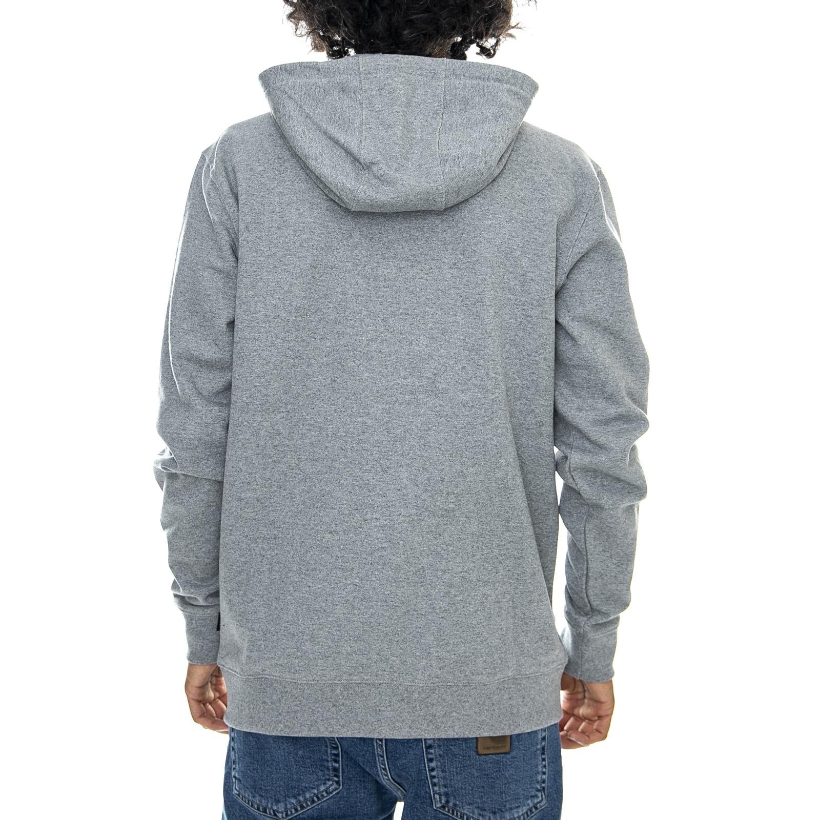 Mens Classic Heather Concrete Zip-Up Hooded Sweatshirt - Image 3