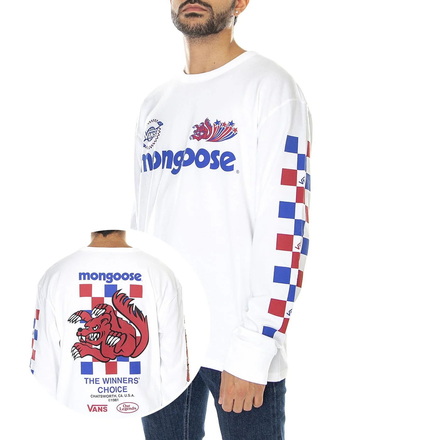 Mens Our Legends LS Tee II Our White T-Shirt