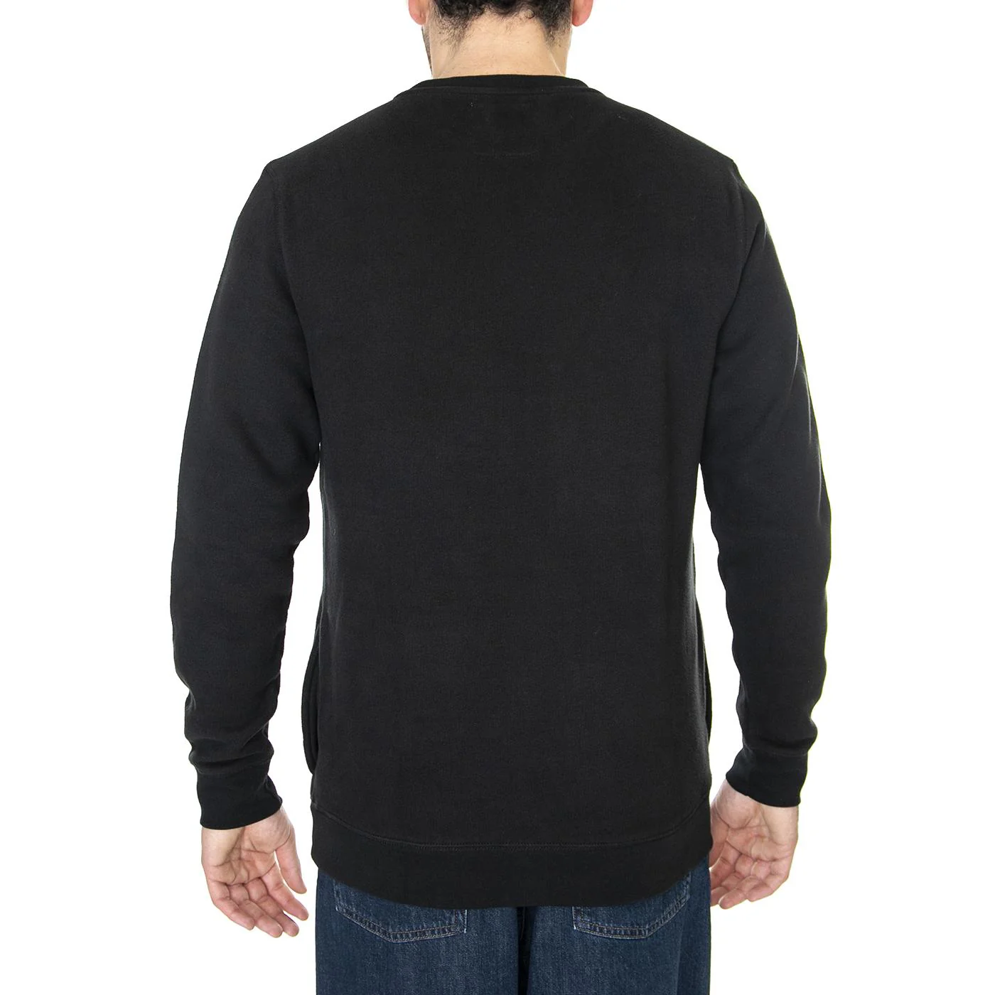 Mn Comfycush Crew Fleece Black Sweatshirt - Image 3