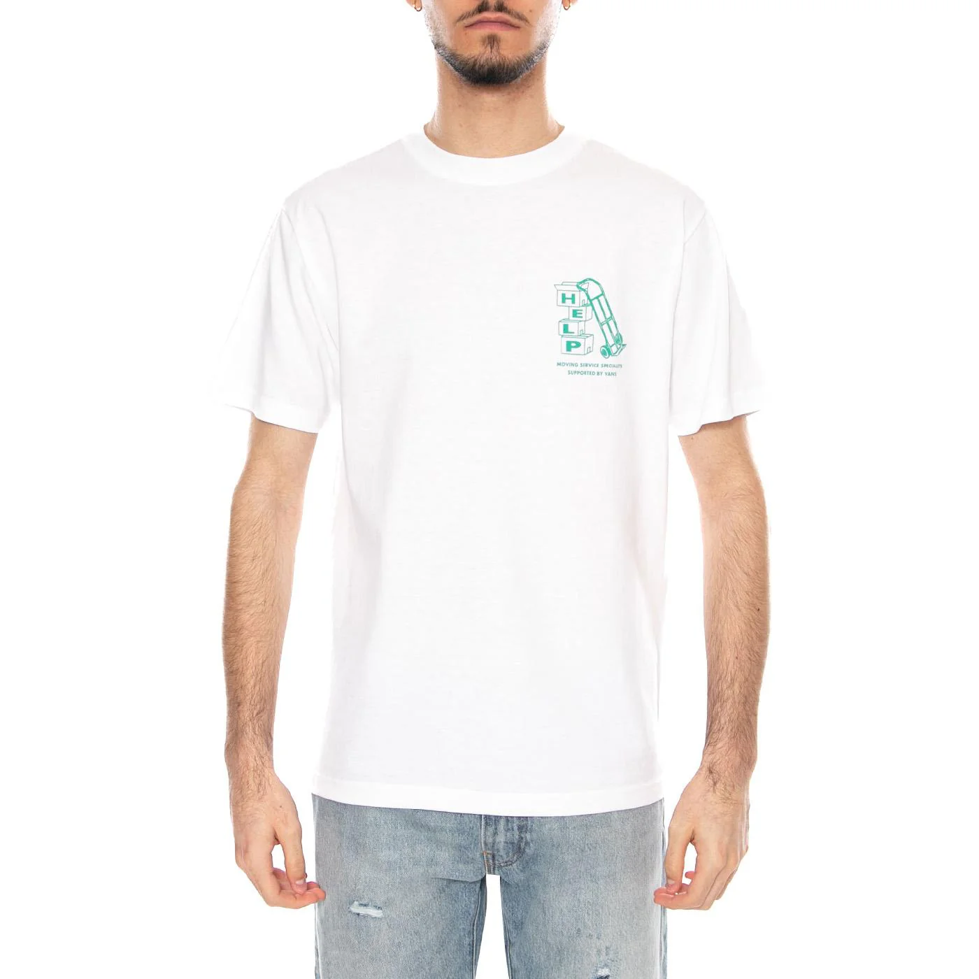 Moving Co SS White - Men's Crew Neck T-Shirt White Men VANS - Image 2