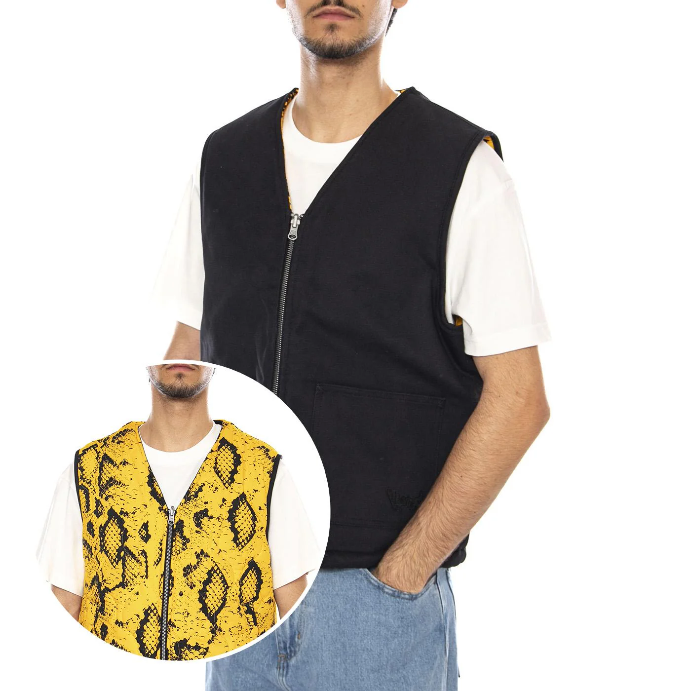 Raw Instinct Vest - Men's Sleeveless Jacket Black / Multicolor Men's VANS