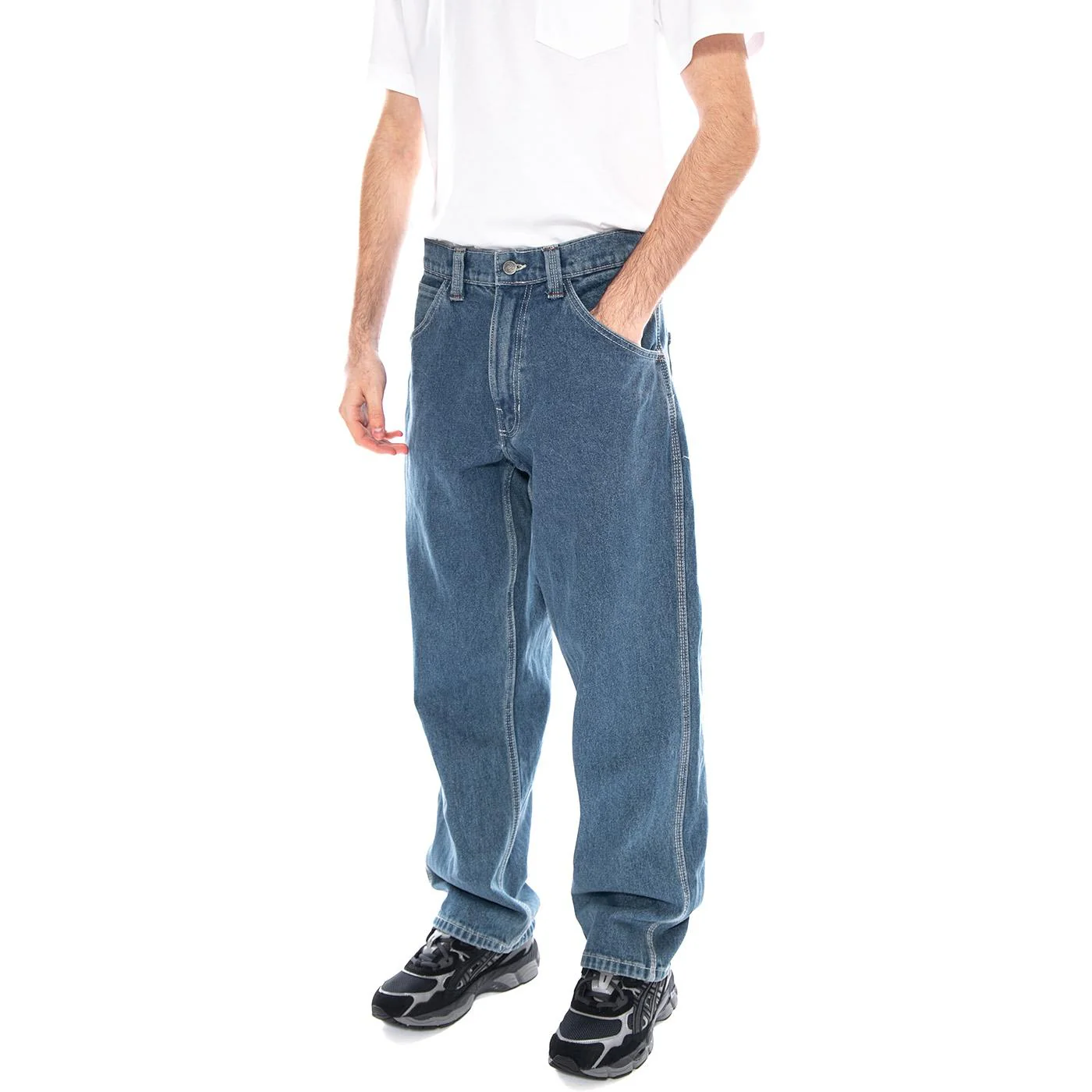 Skate Check-5 Loose Denim Vintage Indigo - Men's Blue Denim Jeans VANS