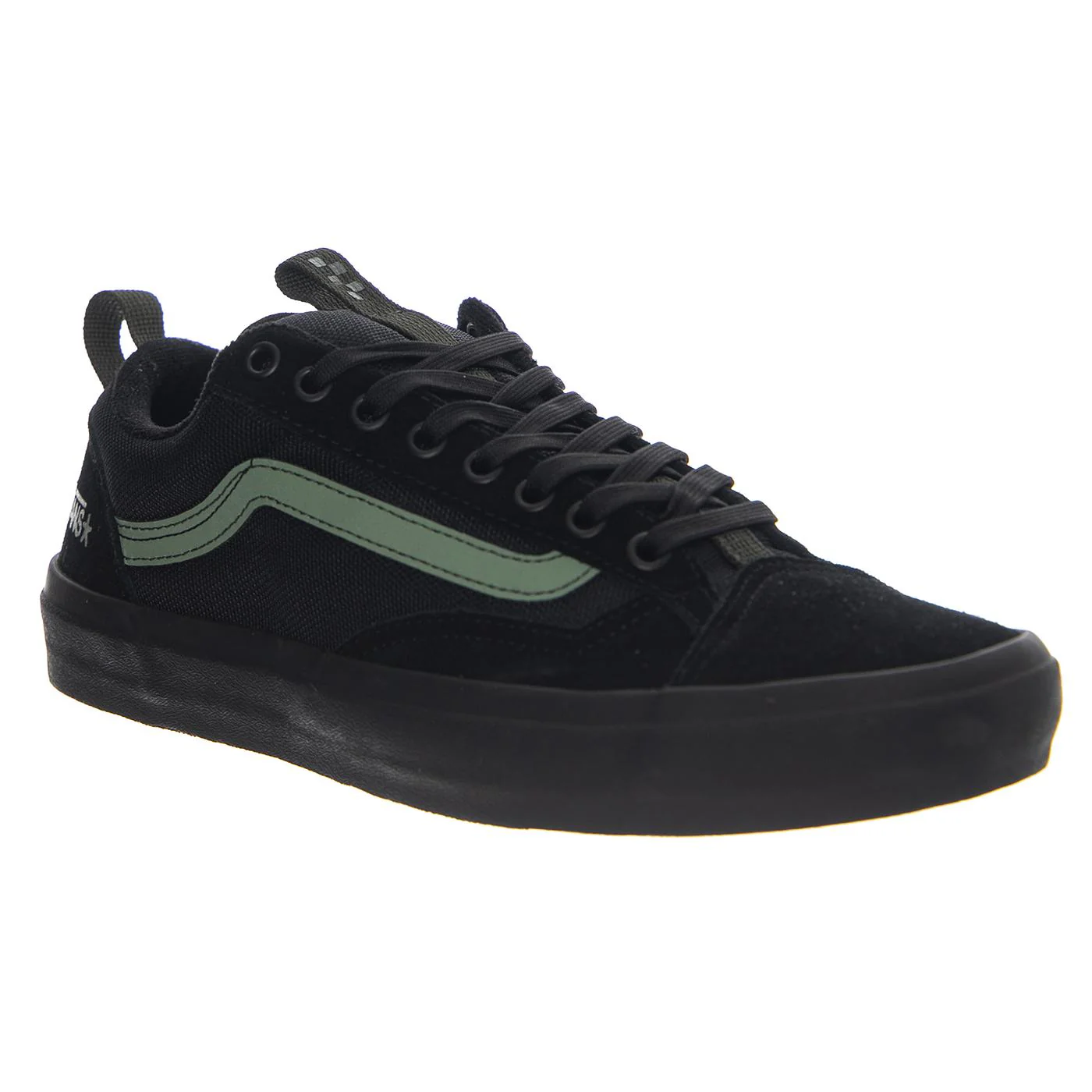 Vans Skate Old Skool 36+ Atiba Black/Dark Green - Men's Lace-Up Shoes Black Men VANS - Image 2