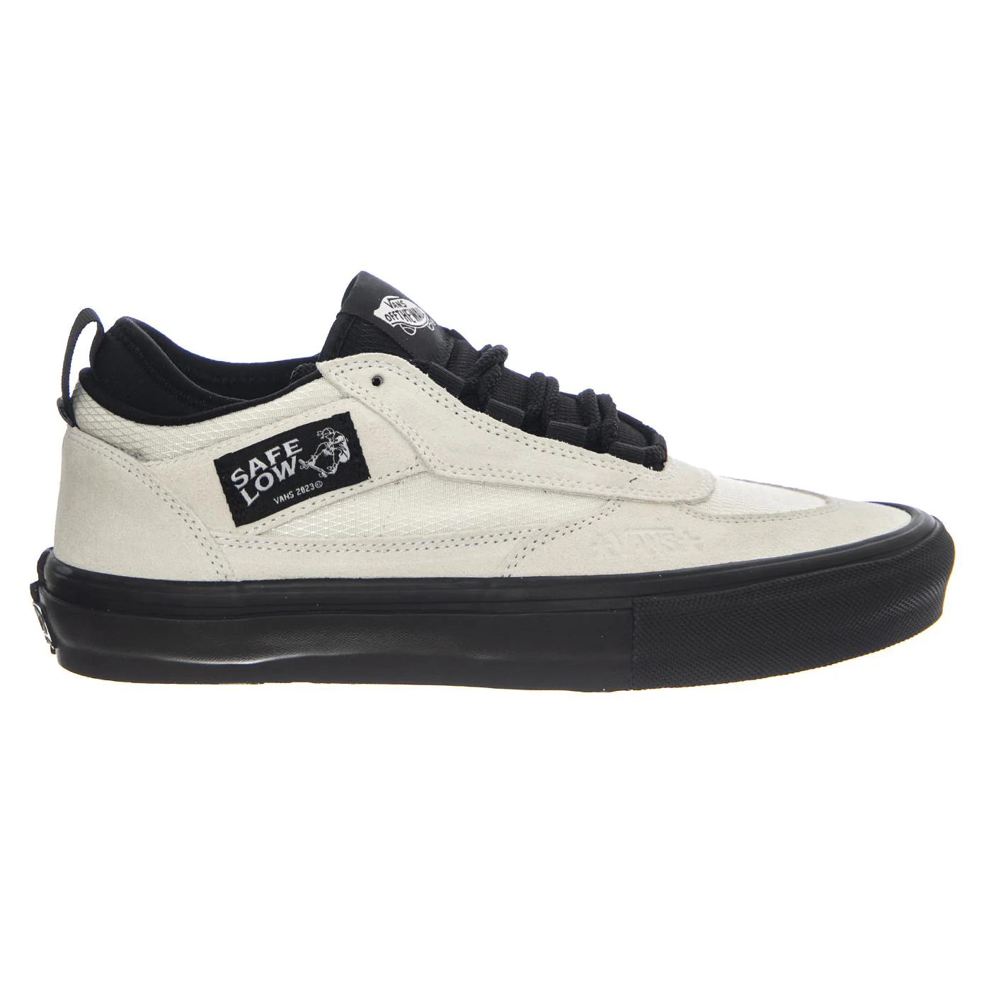 Vans Skate Safe Low Atiba Bone White/Black - Men's Lace-Up Shoes White Men VANS